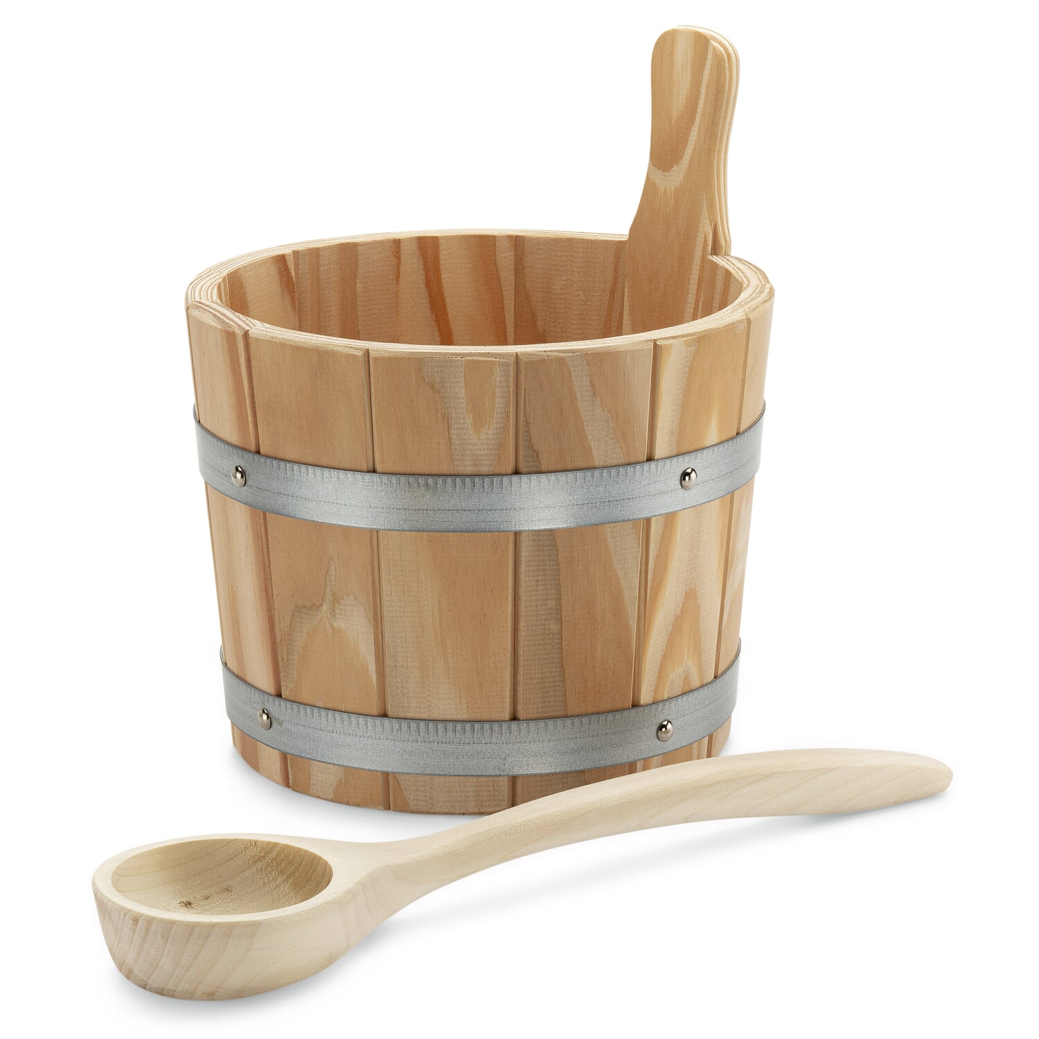 Sauna bucket with ladle