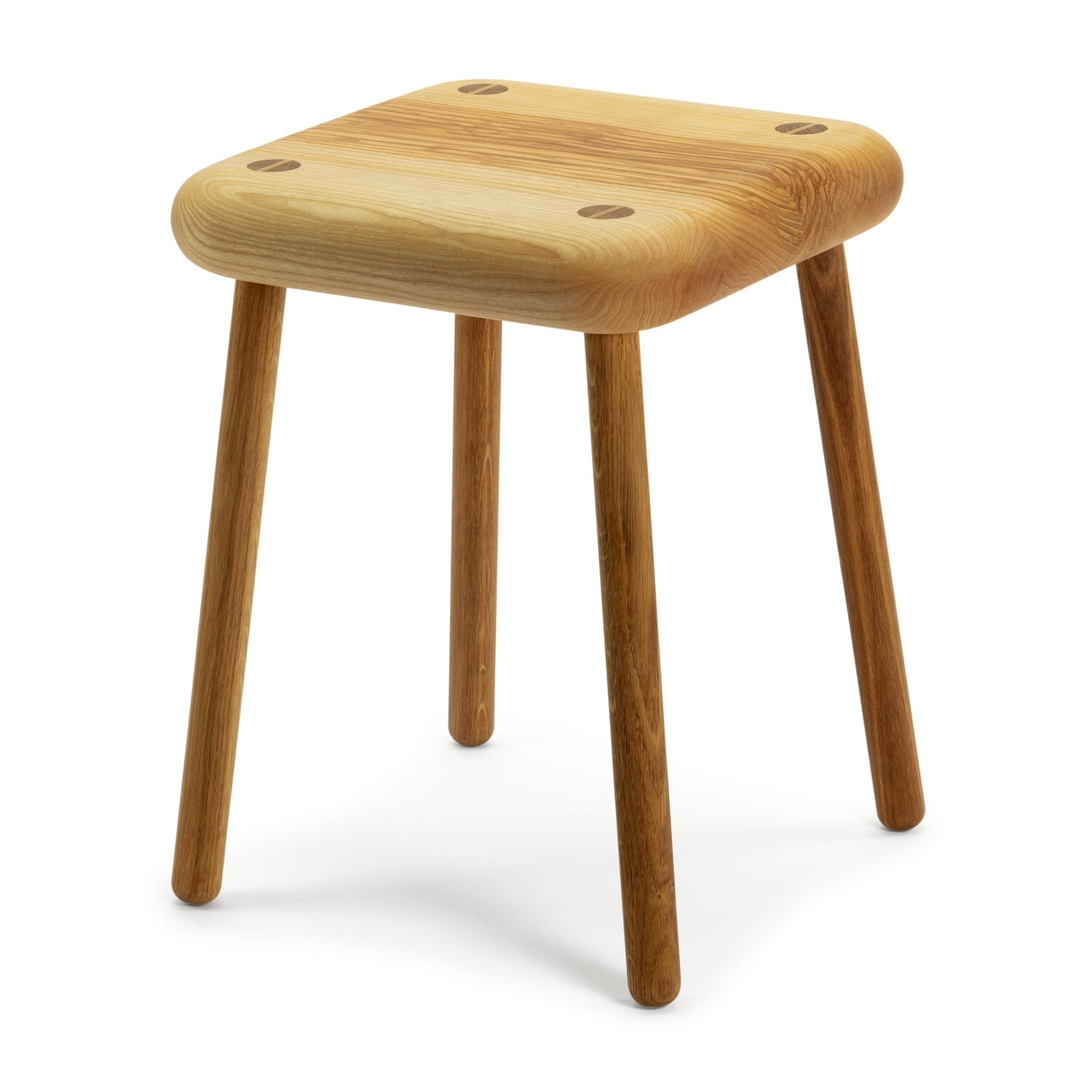 Stool ash and oak wood