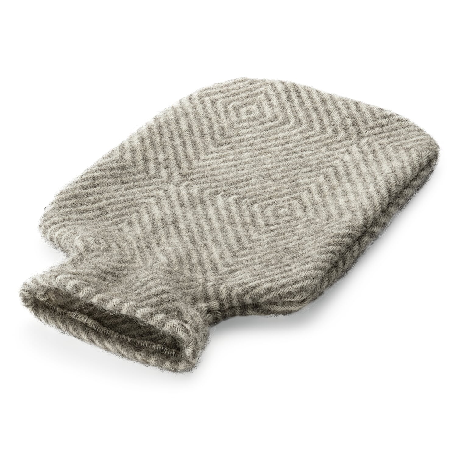 Hot water bottle cover diamond pattern