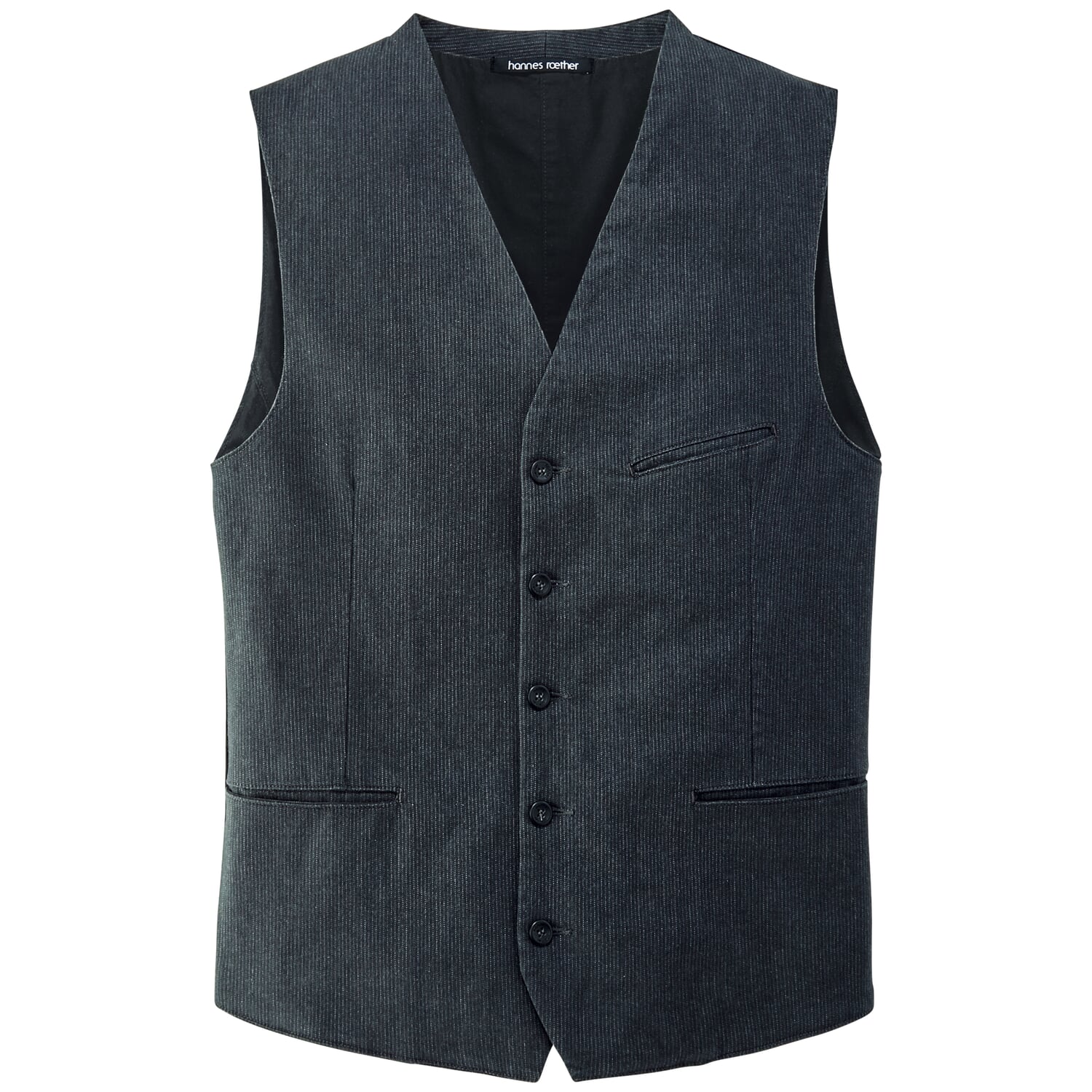 Men's vest structured stripes
