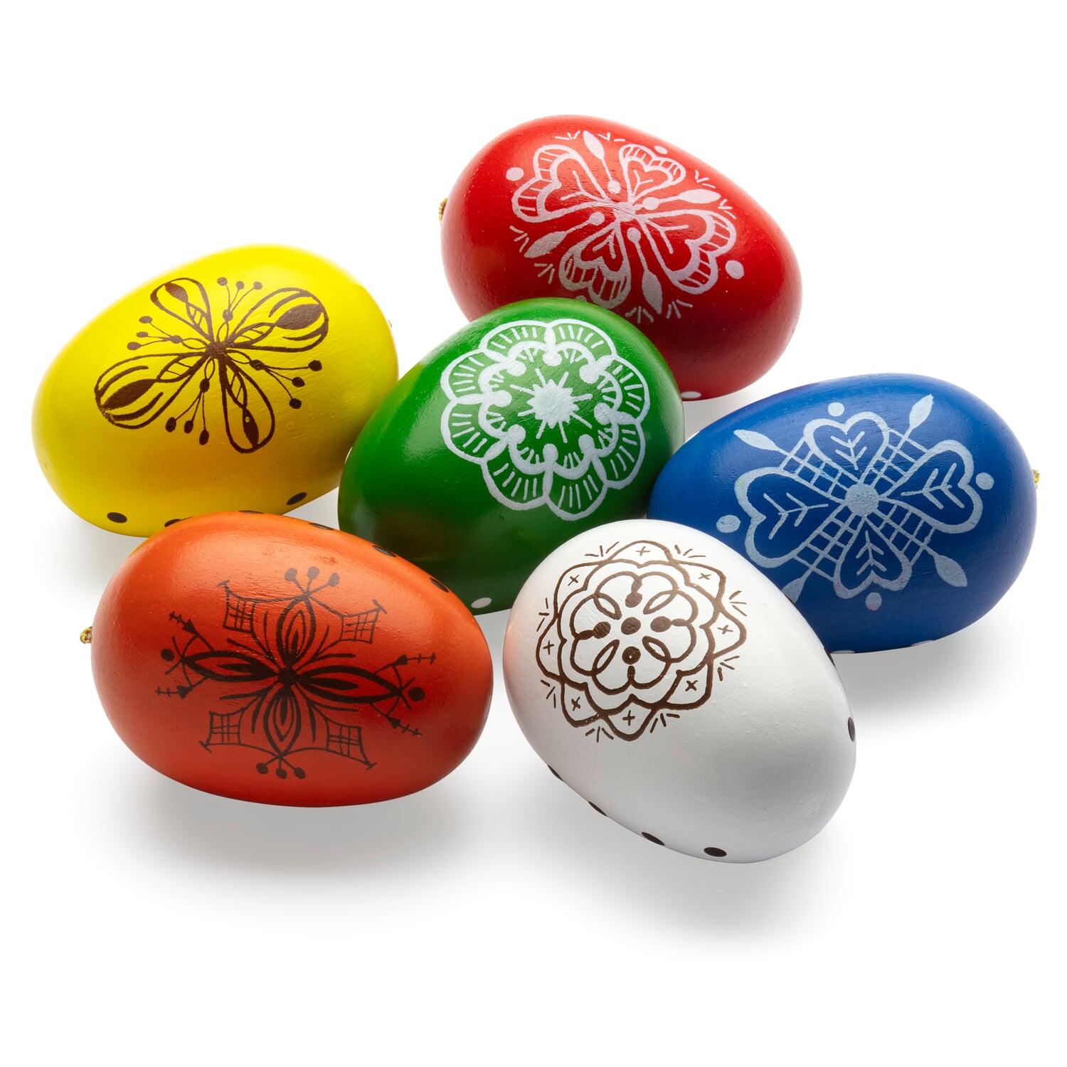 Easter eggs lace motifs