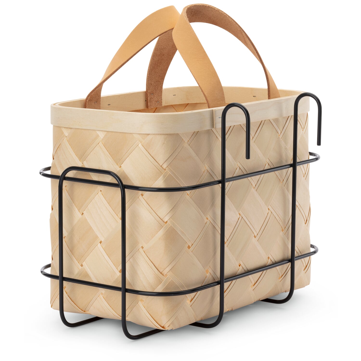 Bicycle basket birch wicker Lastu