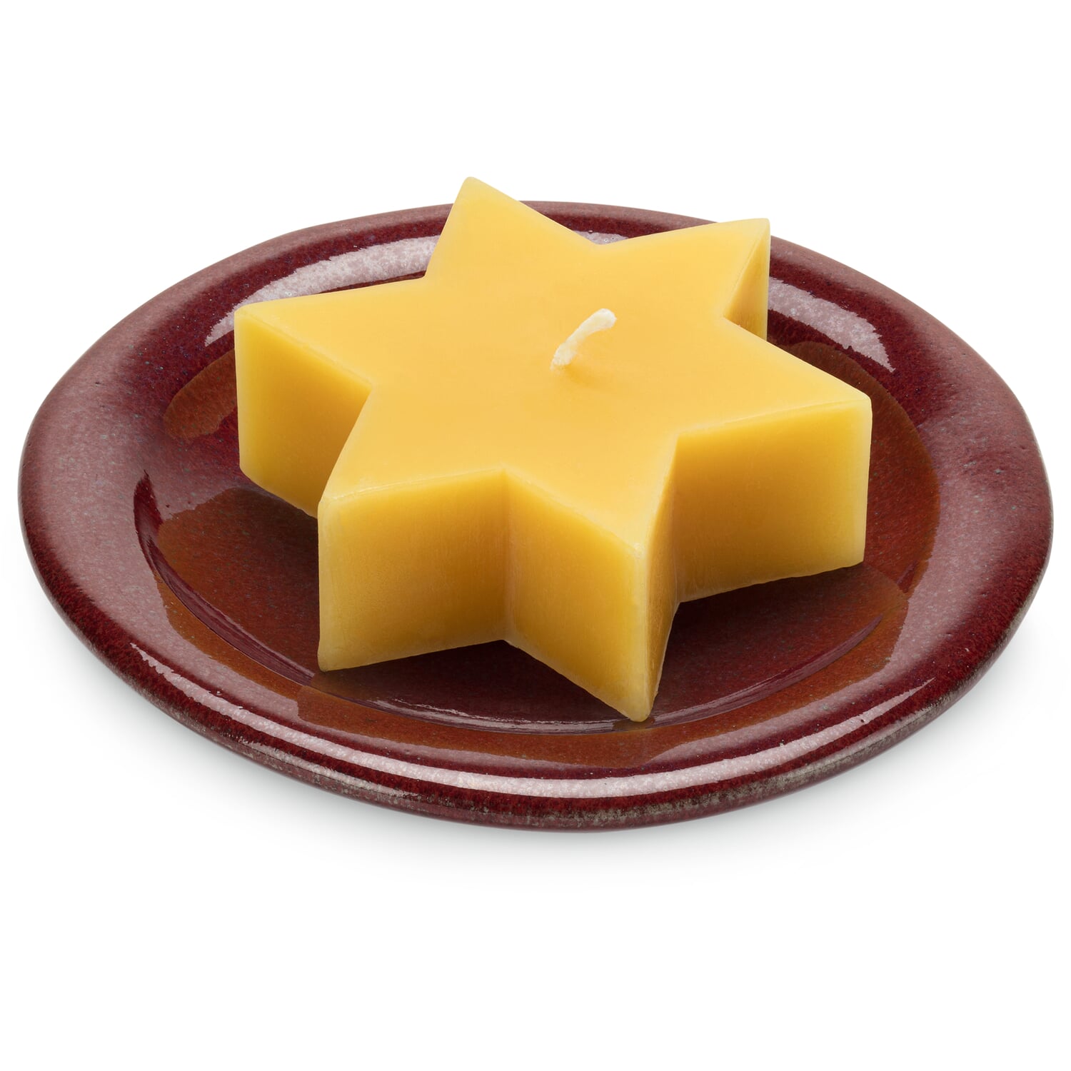 Handmade candle plate