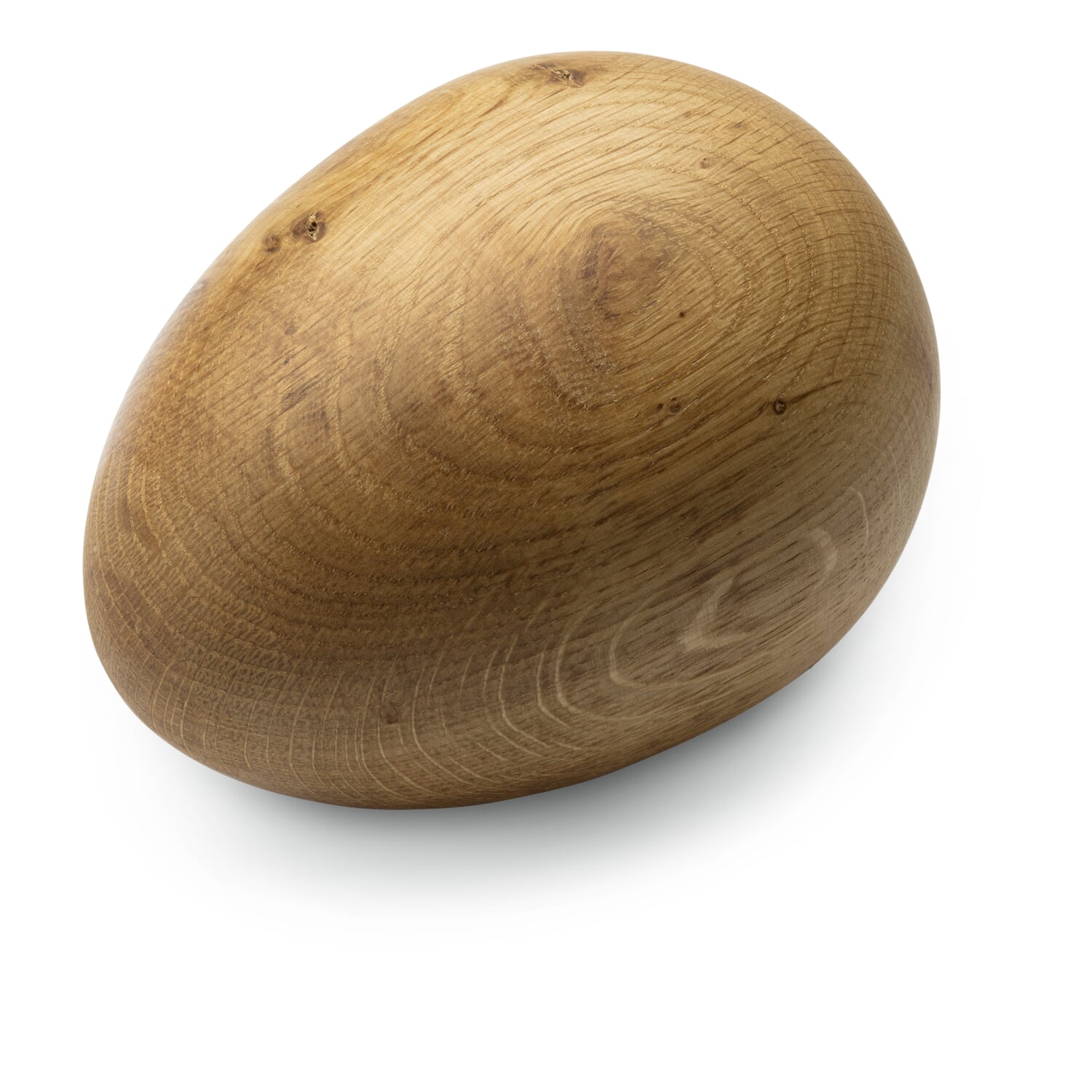 Turned wooden egg 11 cm