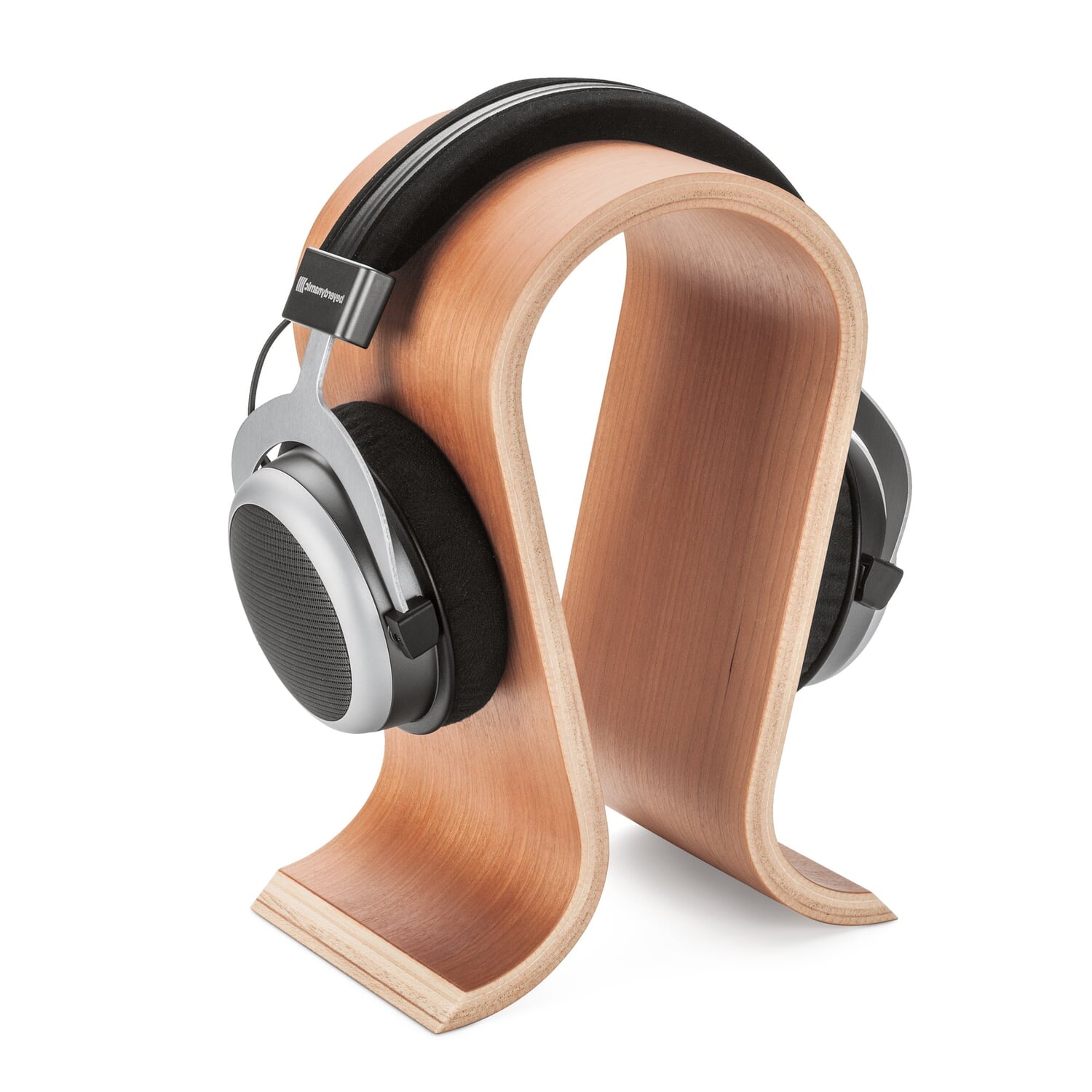 Headphone stand cherry wood