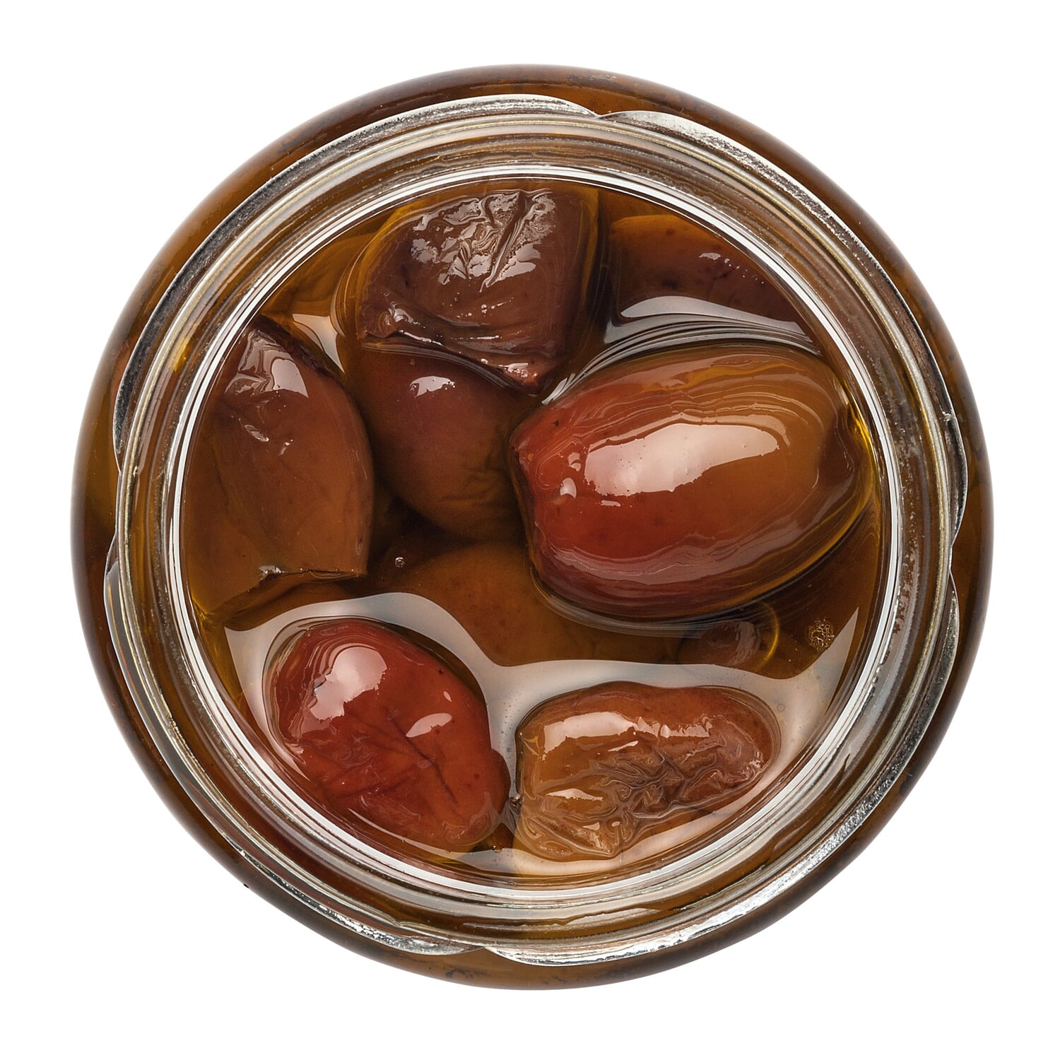 Pitted Taggiasca olives in olive oil