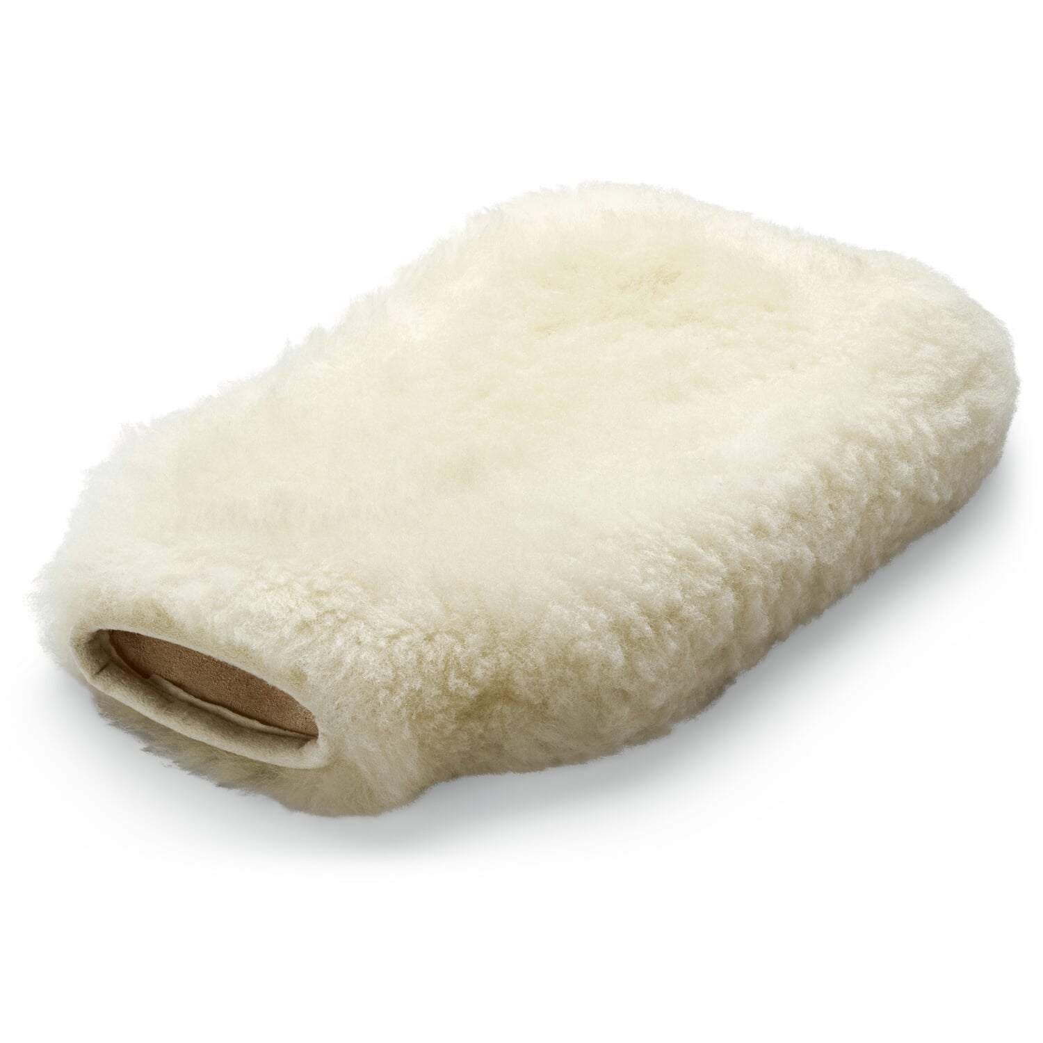 Hot water bottle cover lambskin