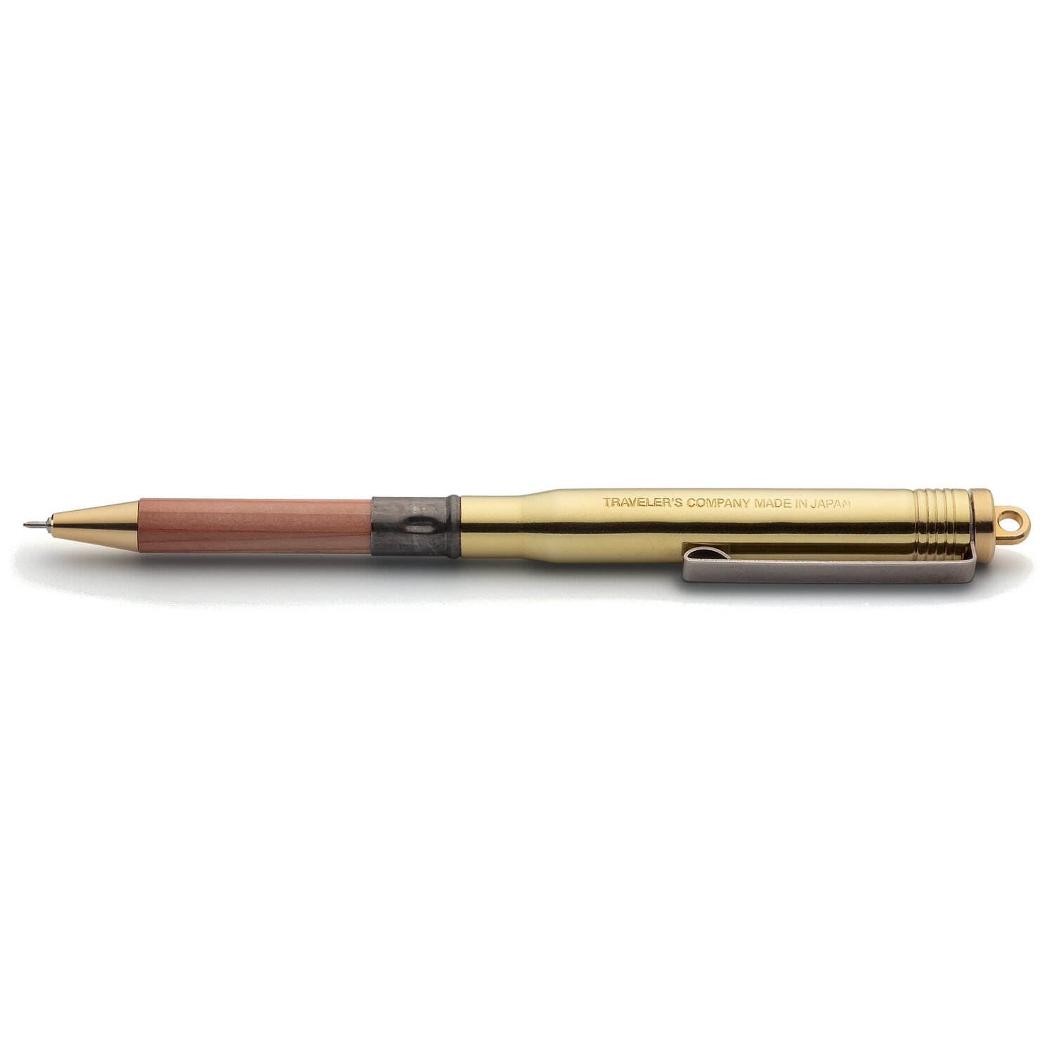 Pocket ballpoint pen brass