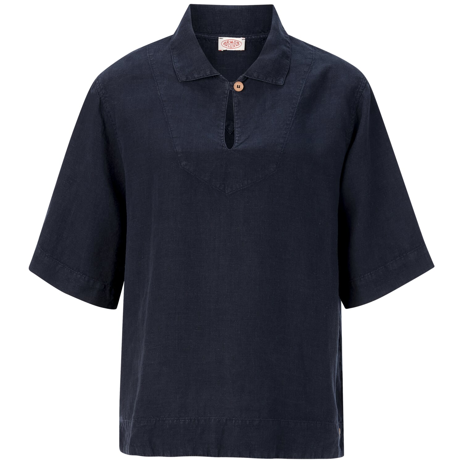 Ladies linen slip-on blouse