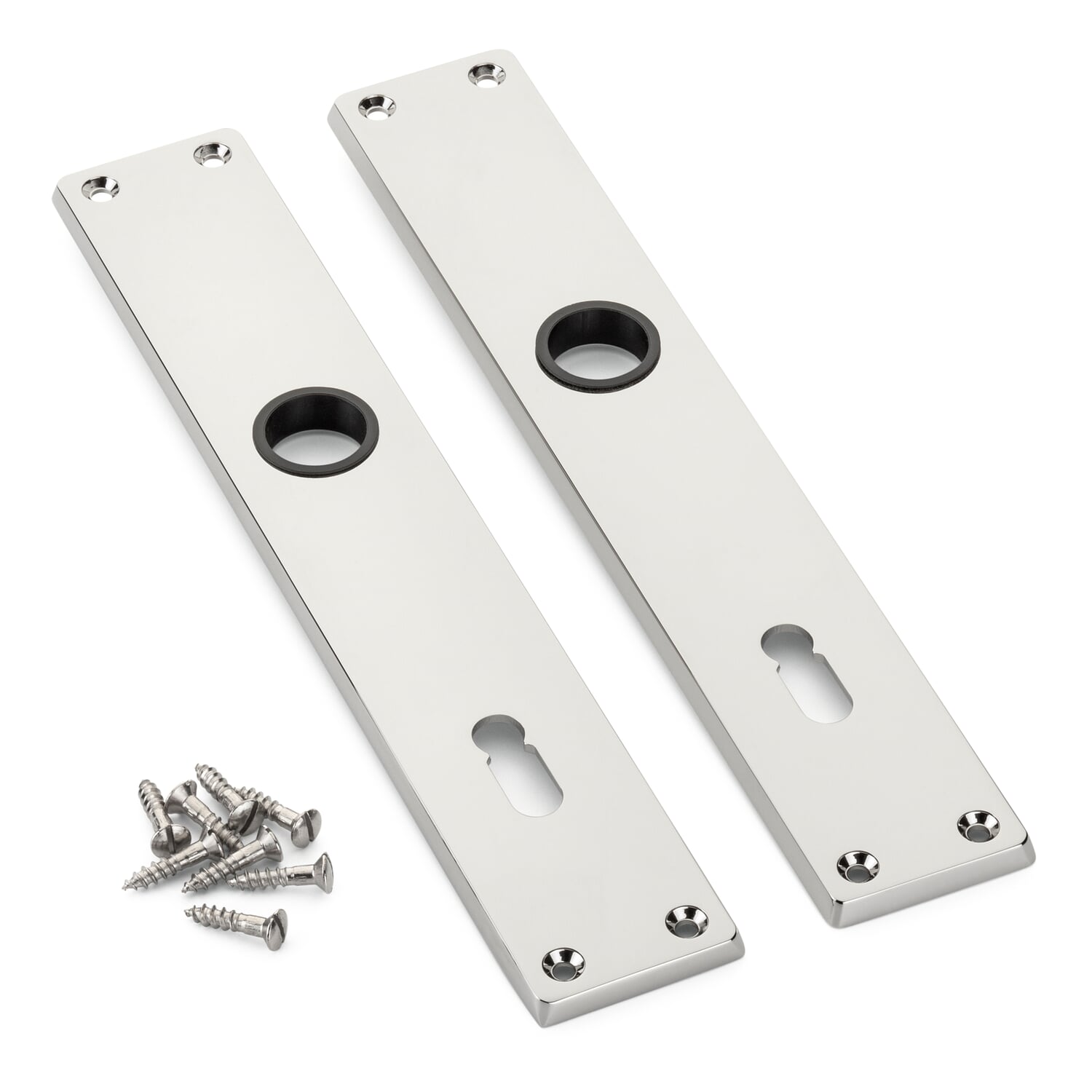 Long plate zinc die casting 1 pair including screws