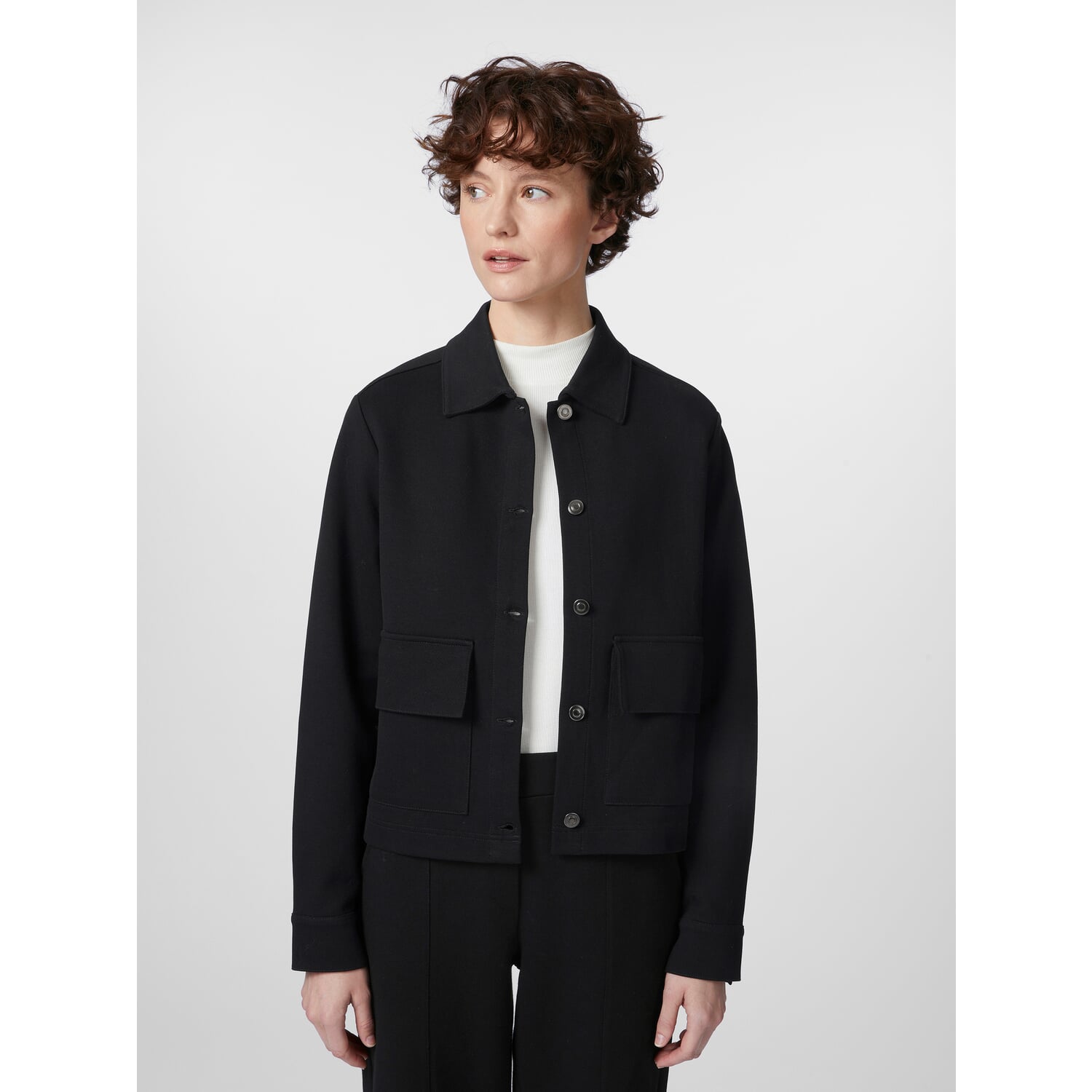 Ladies jacket heavy jersey