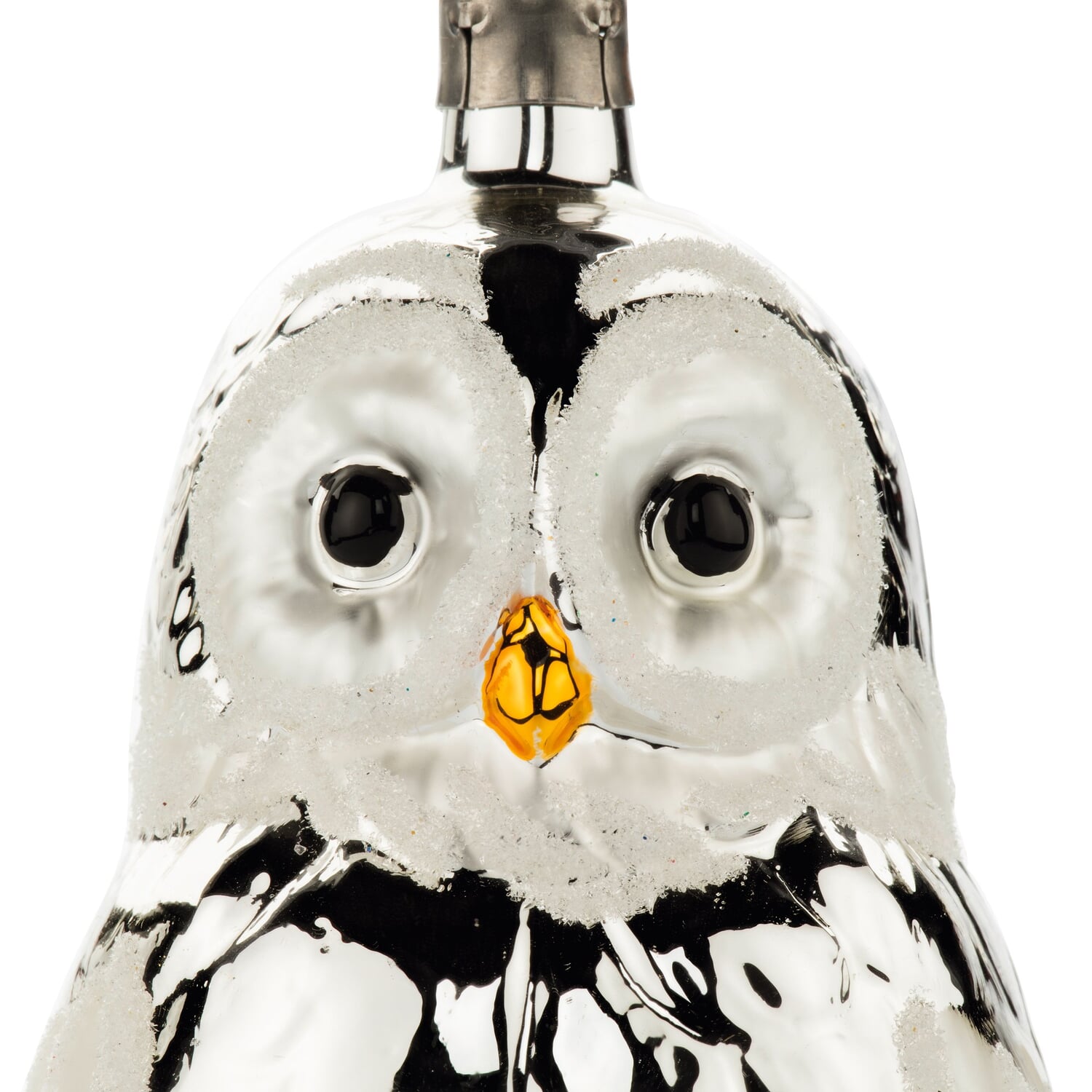 Lauscha glass owl large traditional
