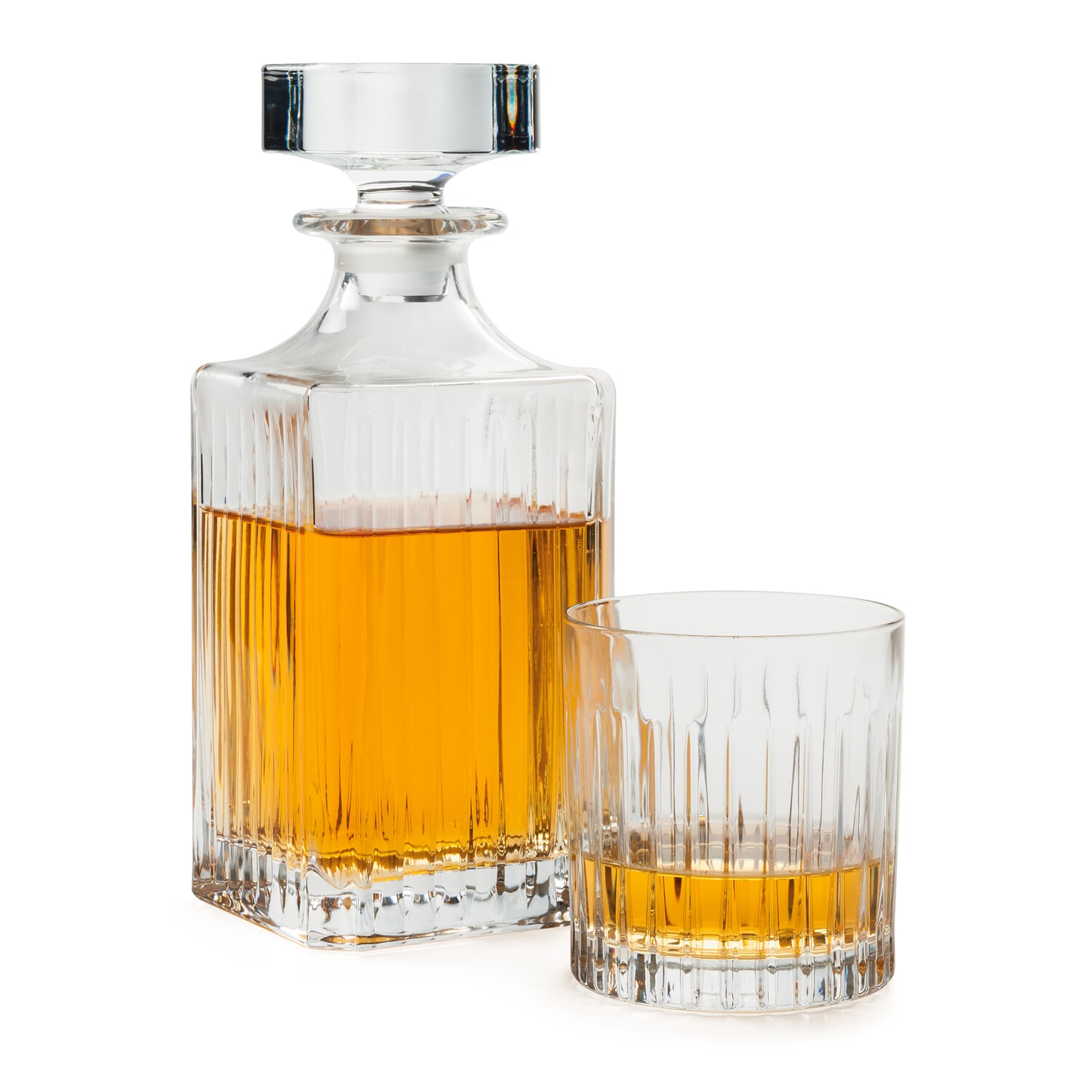Whisky tumbler ribbed