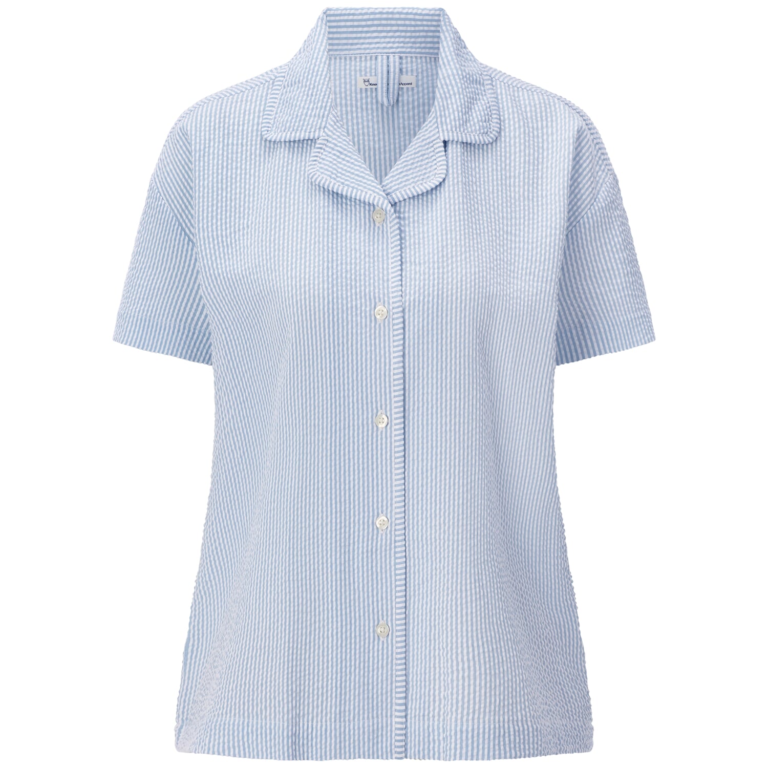 Ladies' seersucker pyjama shirt