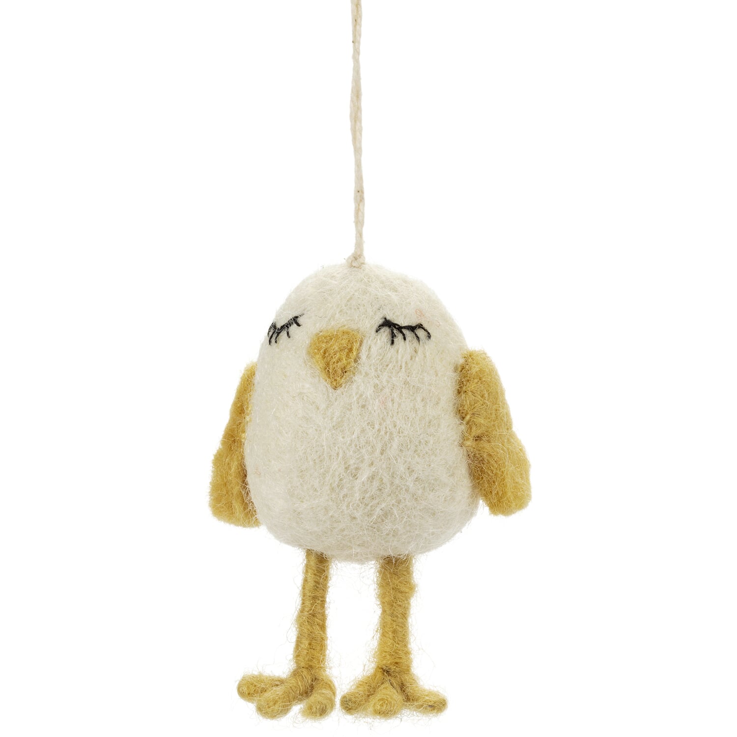 Felt chick pendant