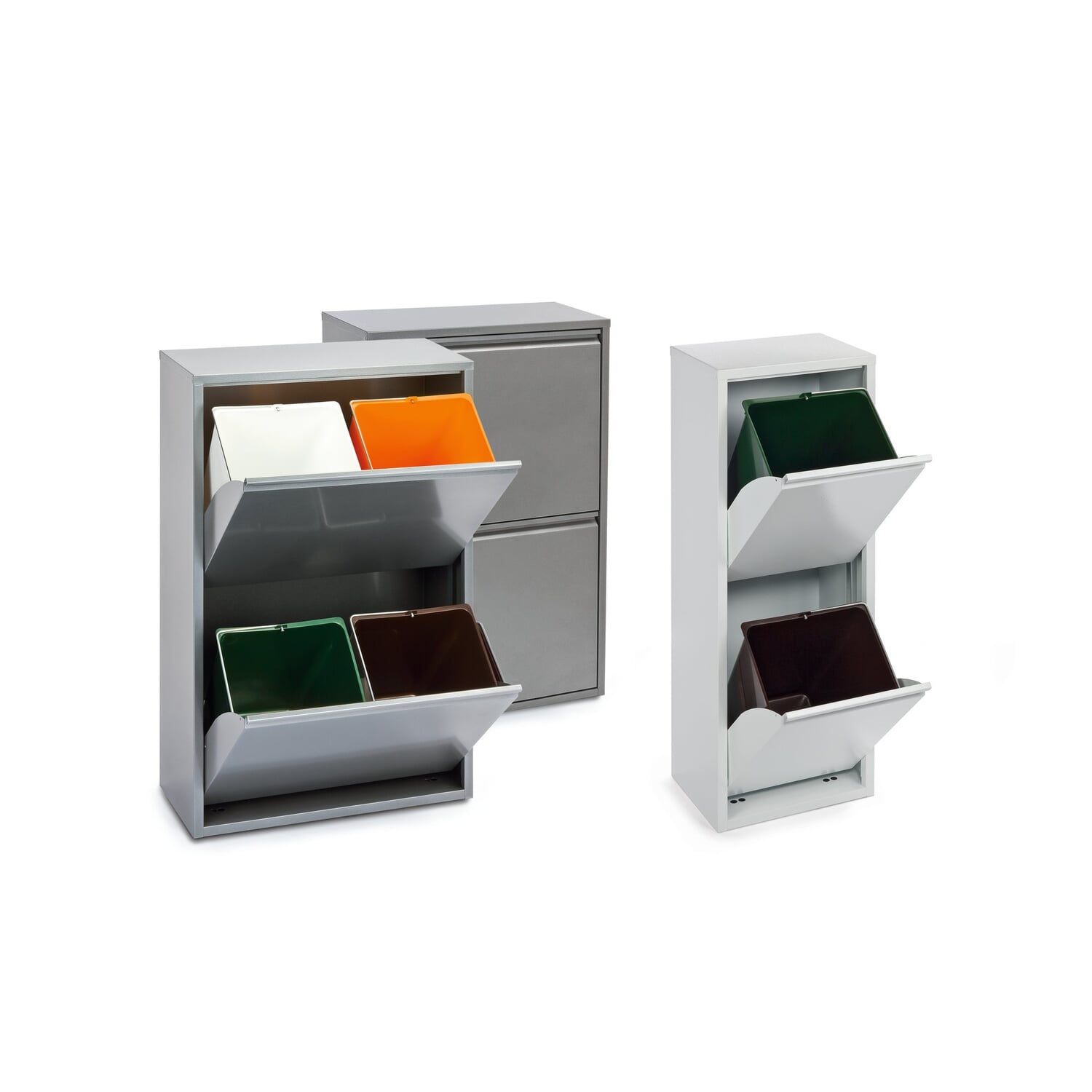 Spare waste garbage can green for folding cabinet steel