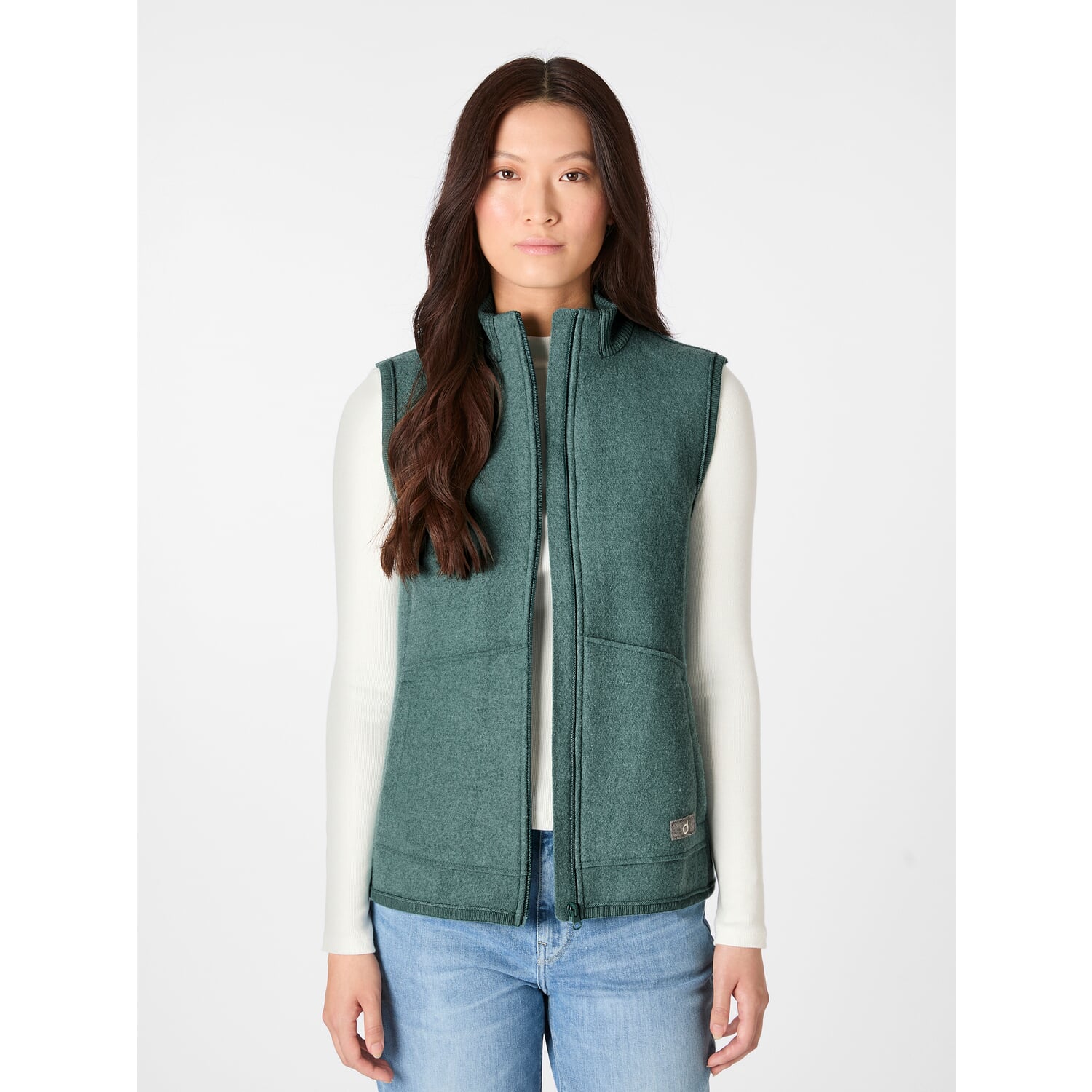 Ladies' virgin wool vest