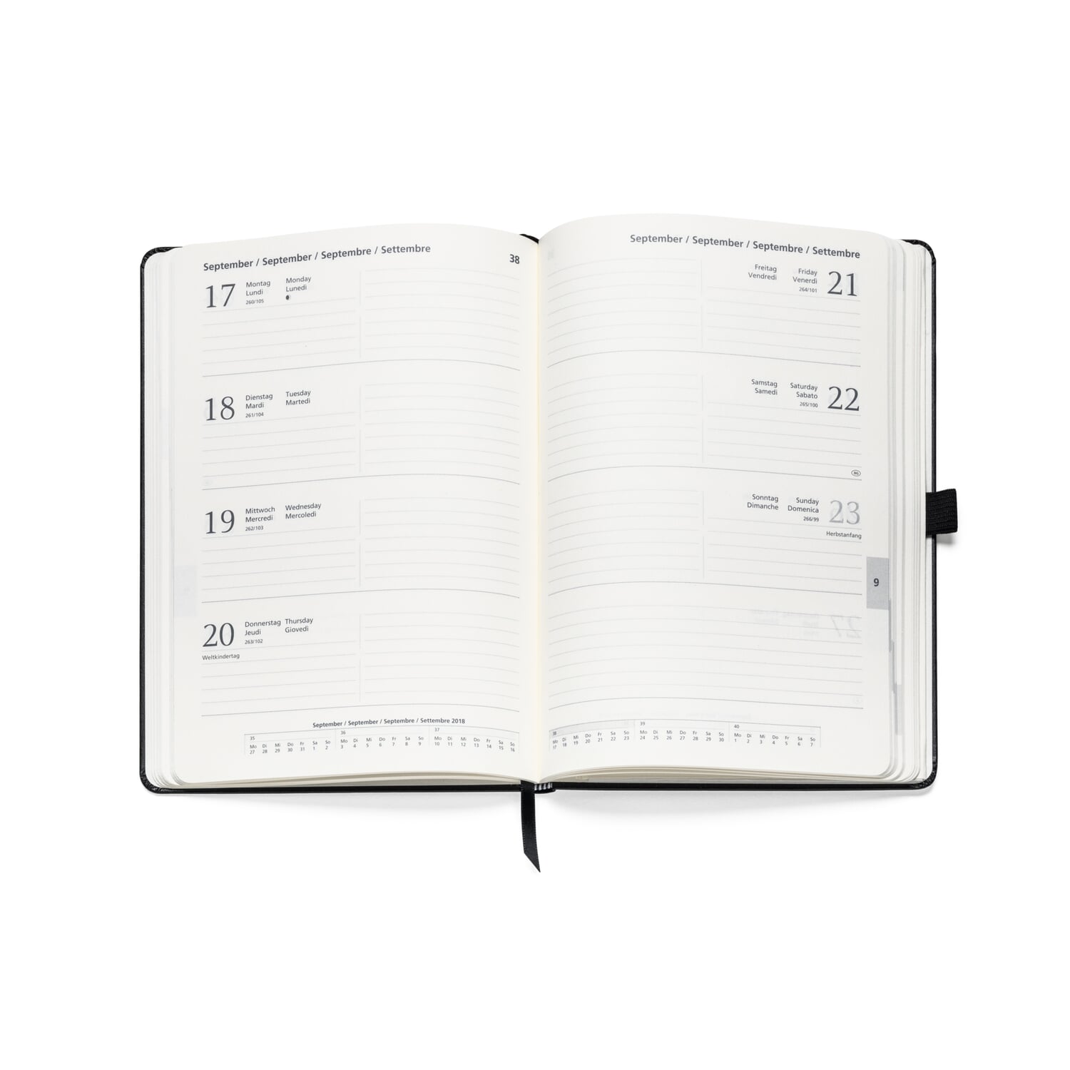 Weekly calendar 2026