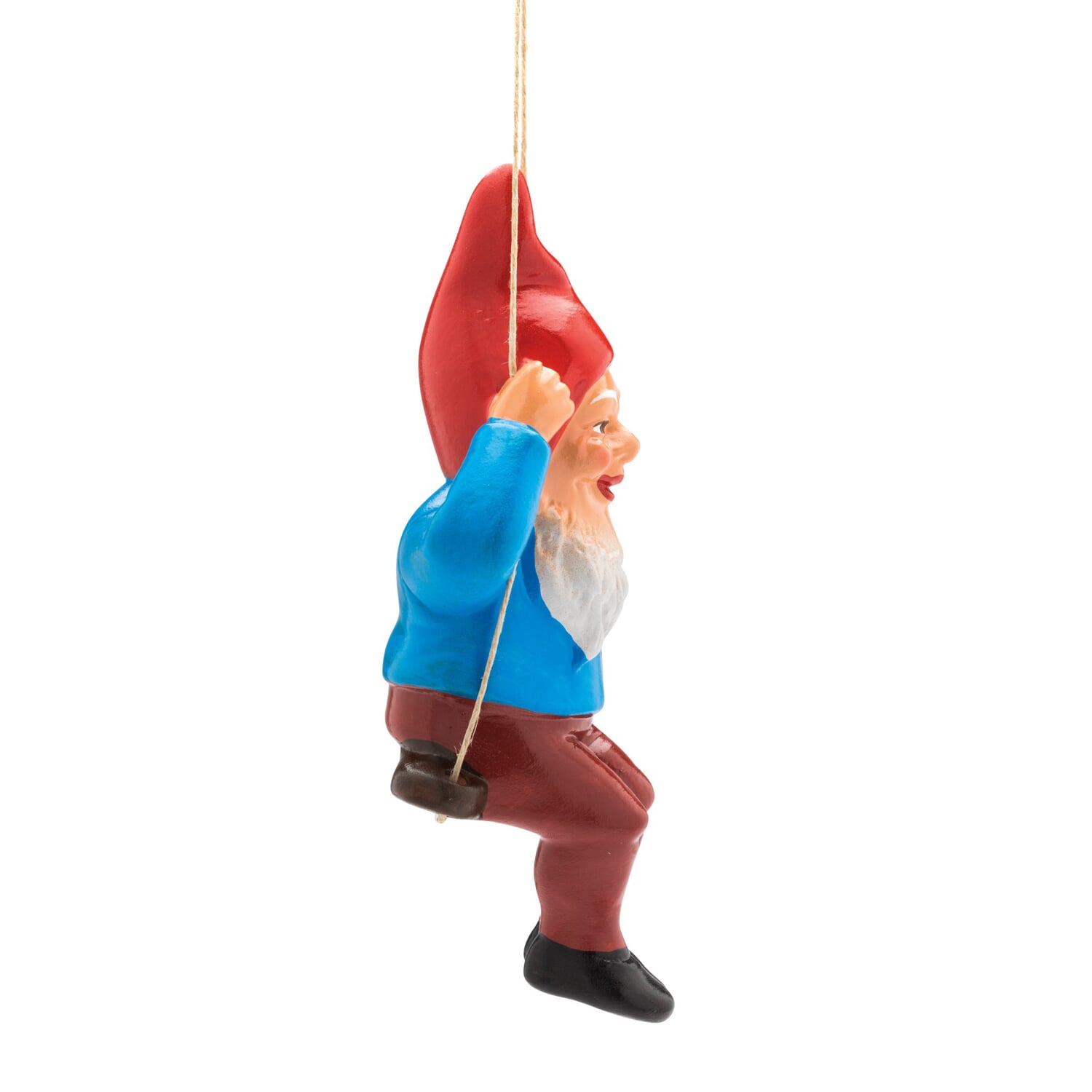 Garden gnome with swing