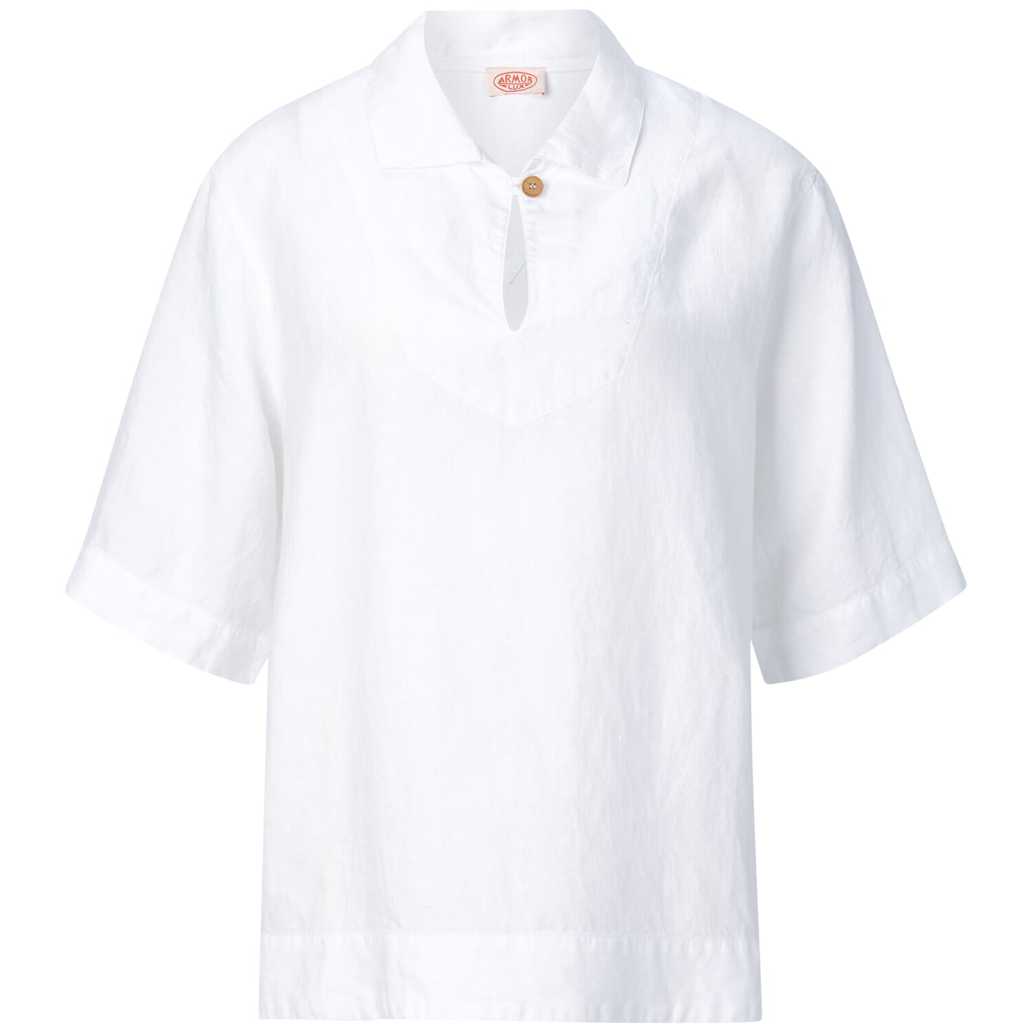 Ladies linen slip-on blouse
