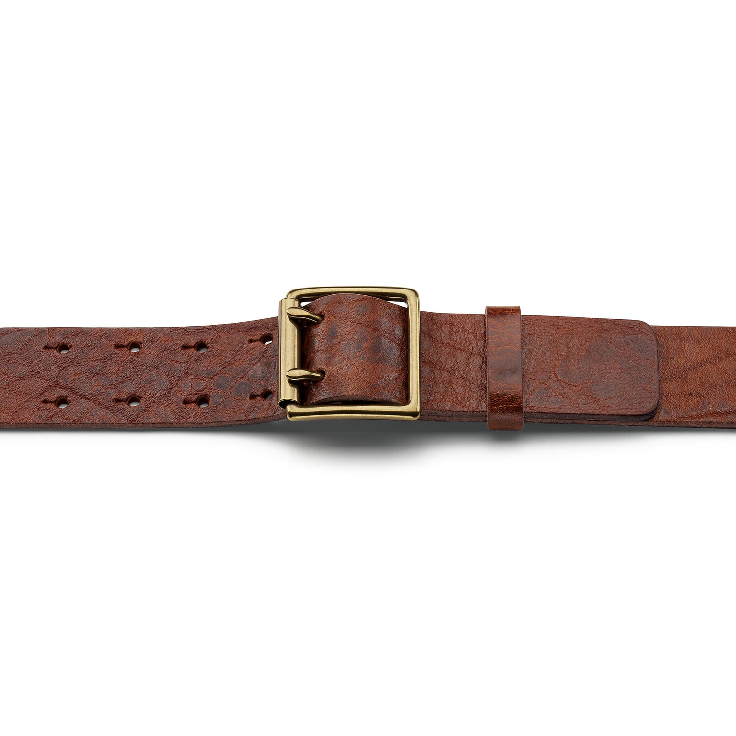 Men belt double spike