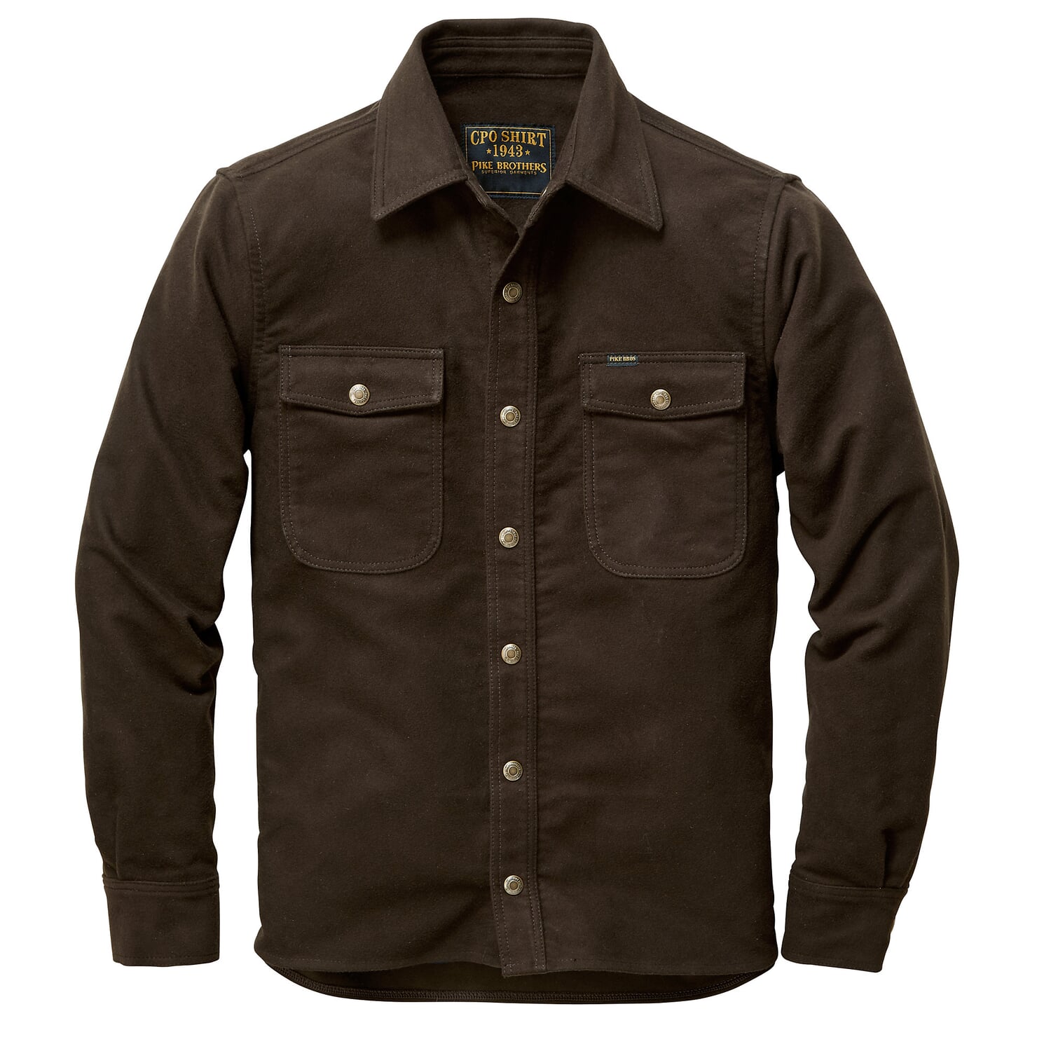 Mens shirt jacket moleskin