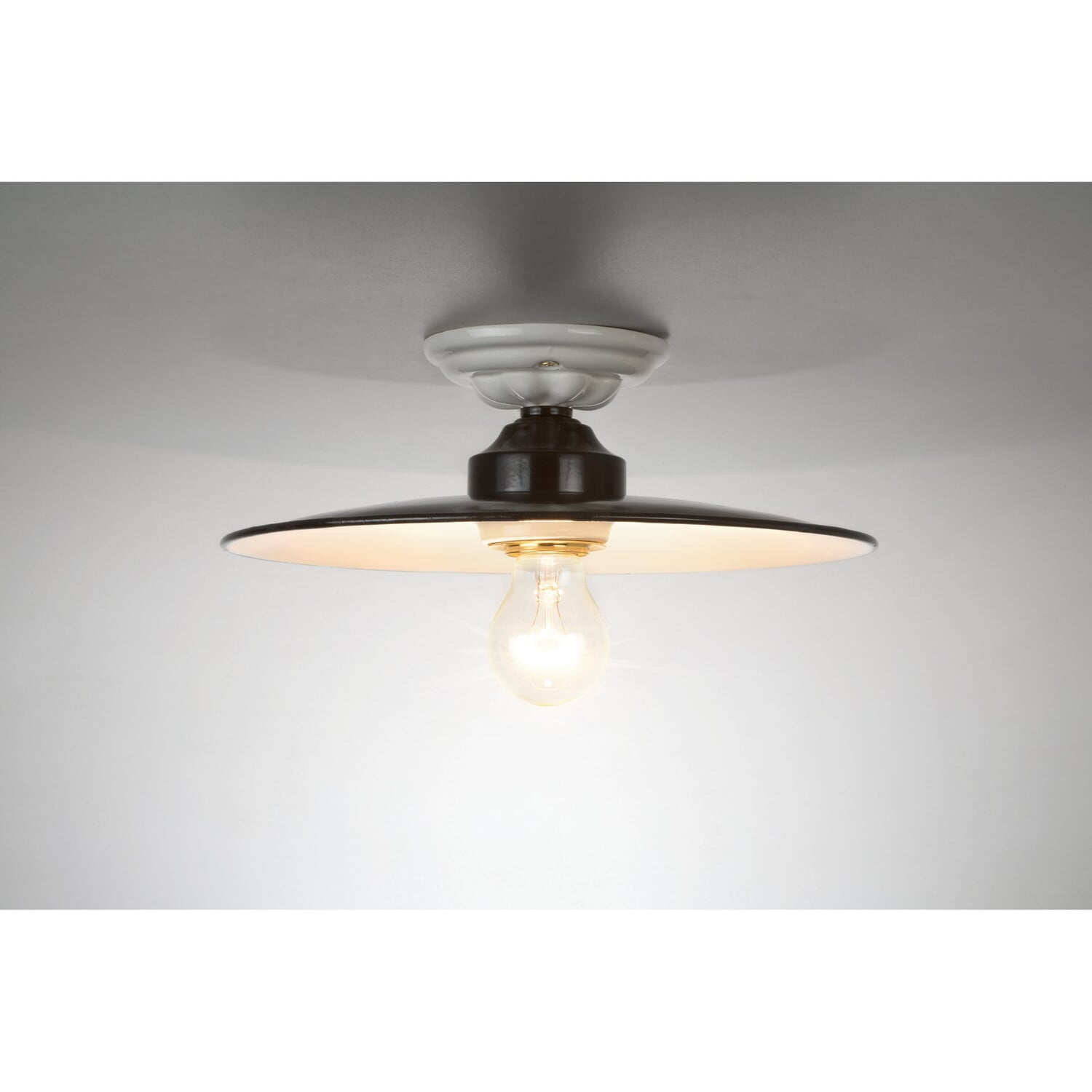 Ceiling lamp enamel and ceramic