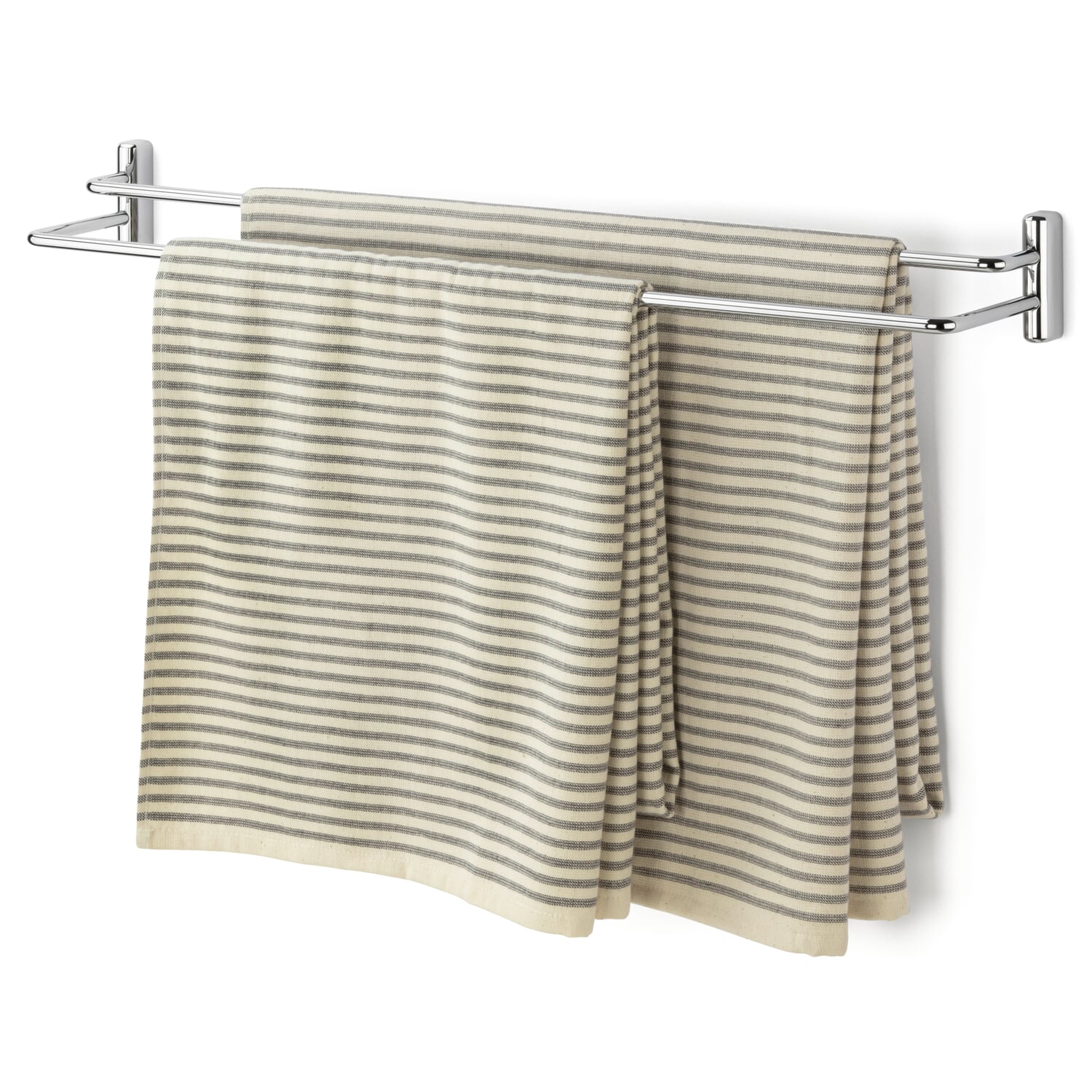 Bath towel holder brass chrome plated