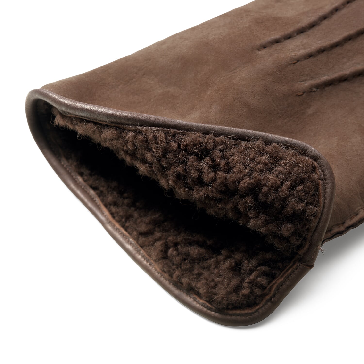 Men glove curley lambskin