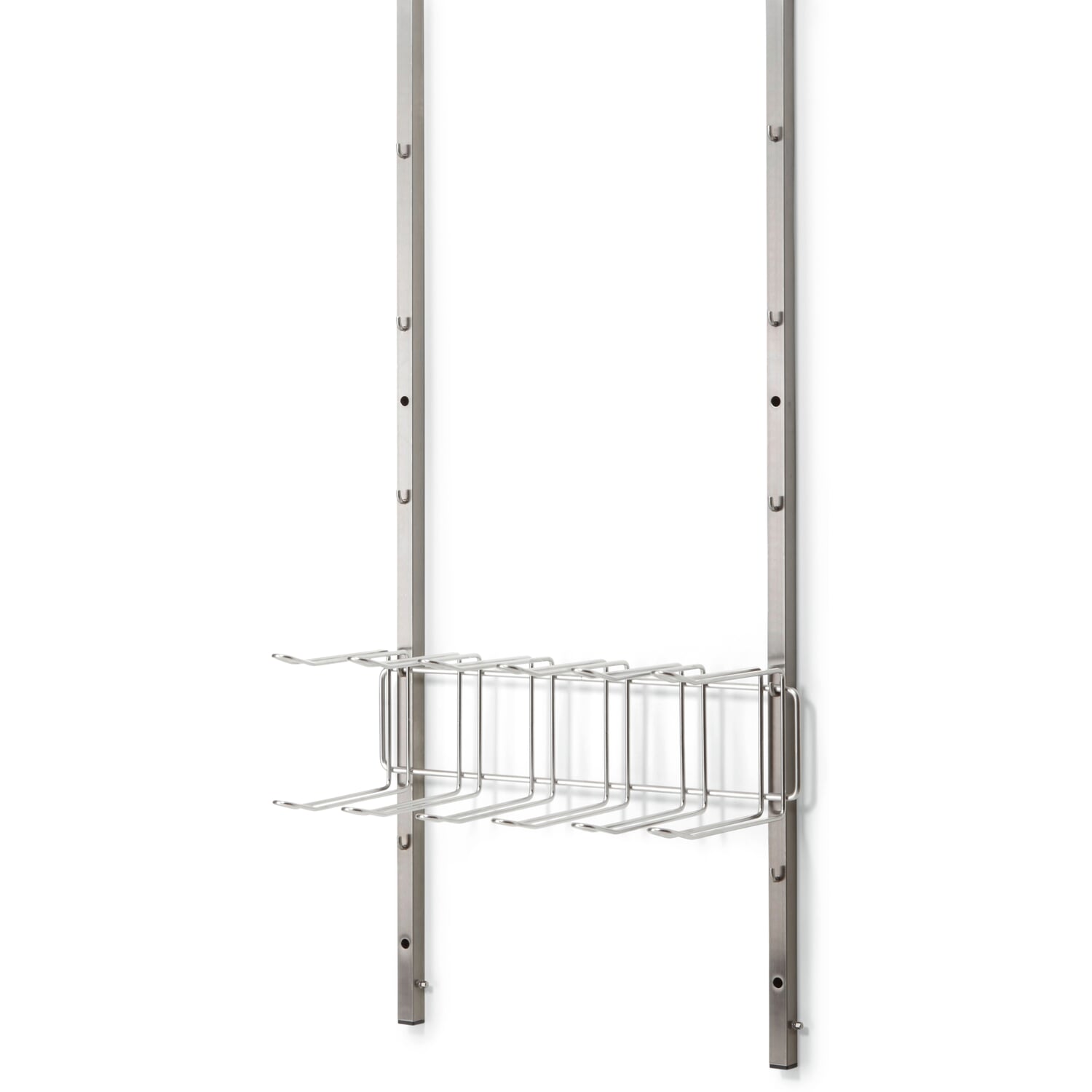 Hook rail for Inox shelving system