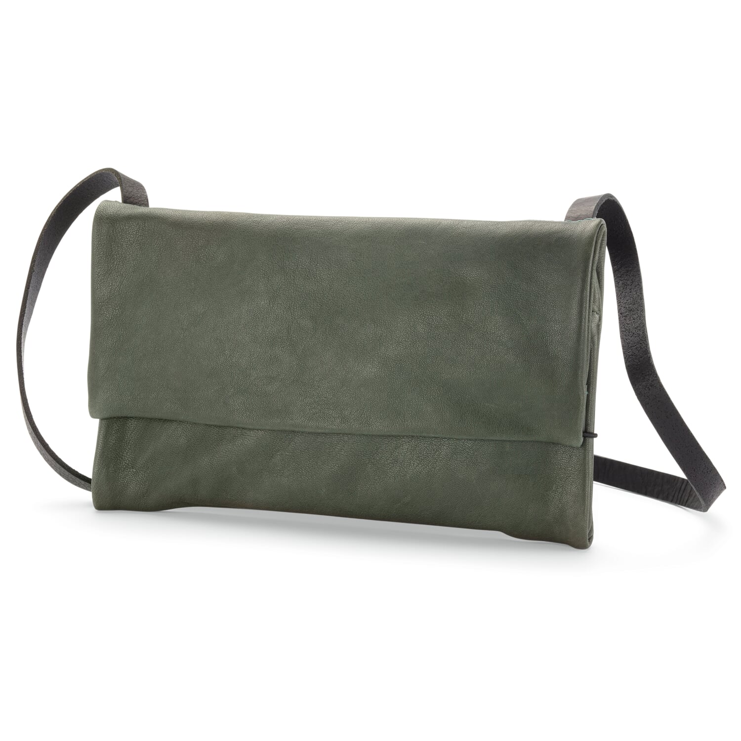 Ladies shoulder bag clutch, green