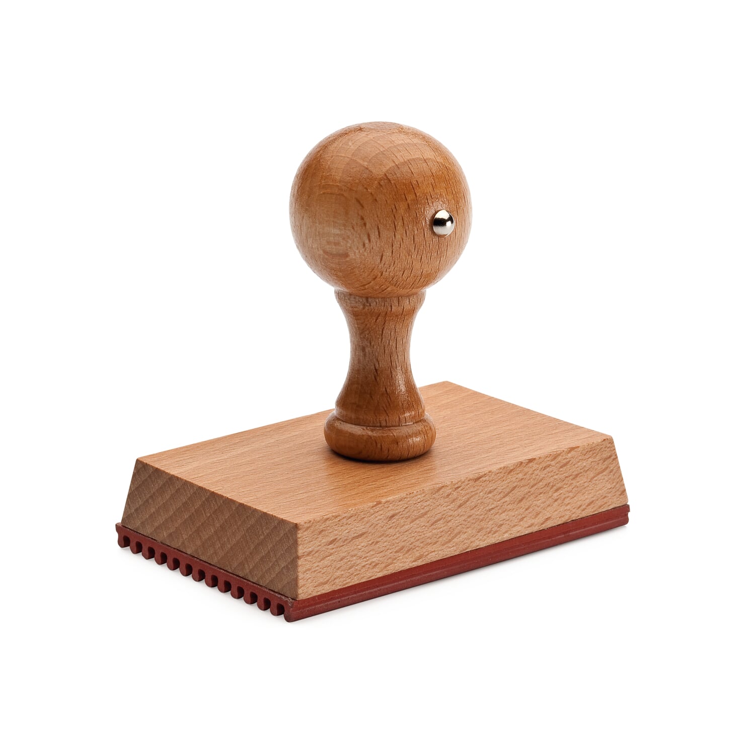 Hand stamp beech wood