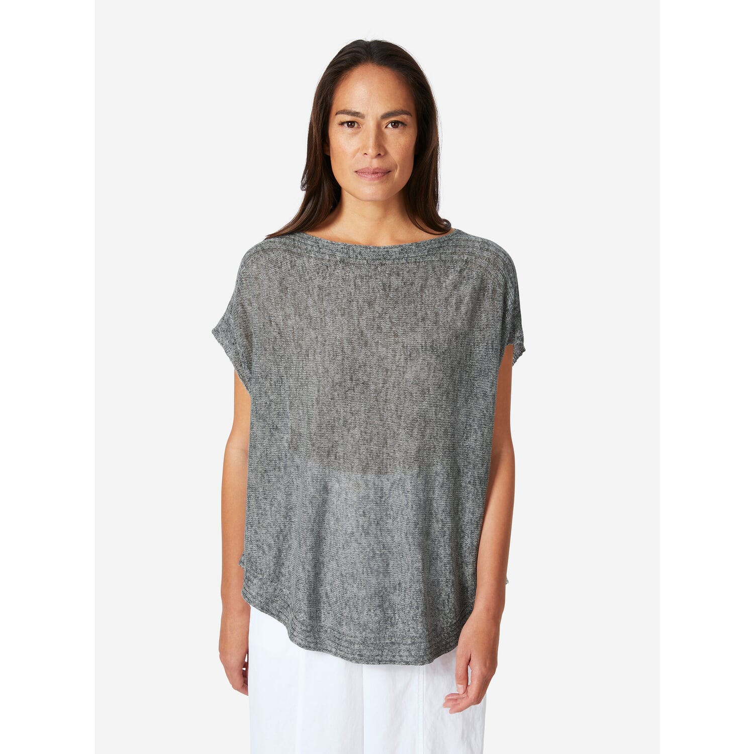 Ladies' linen pullover