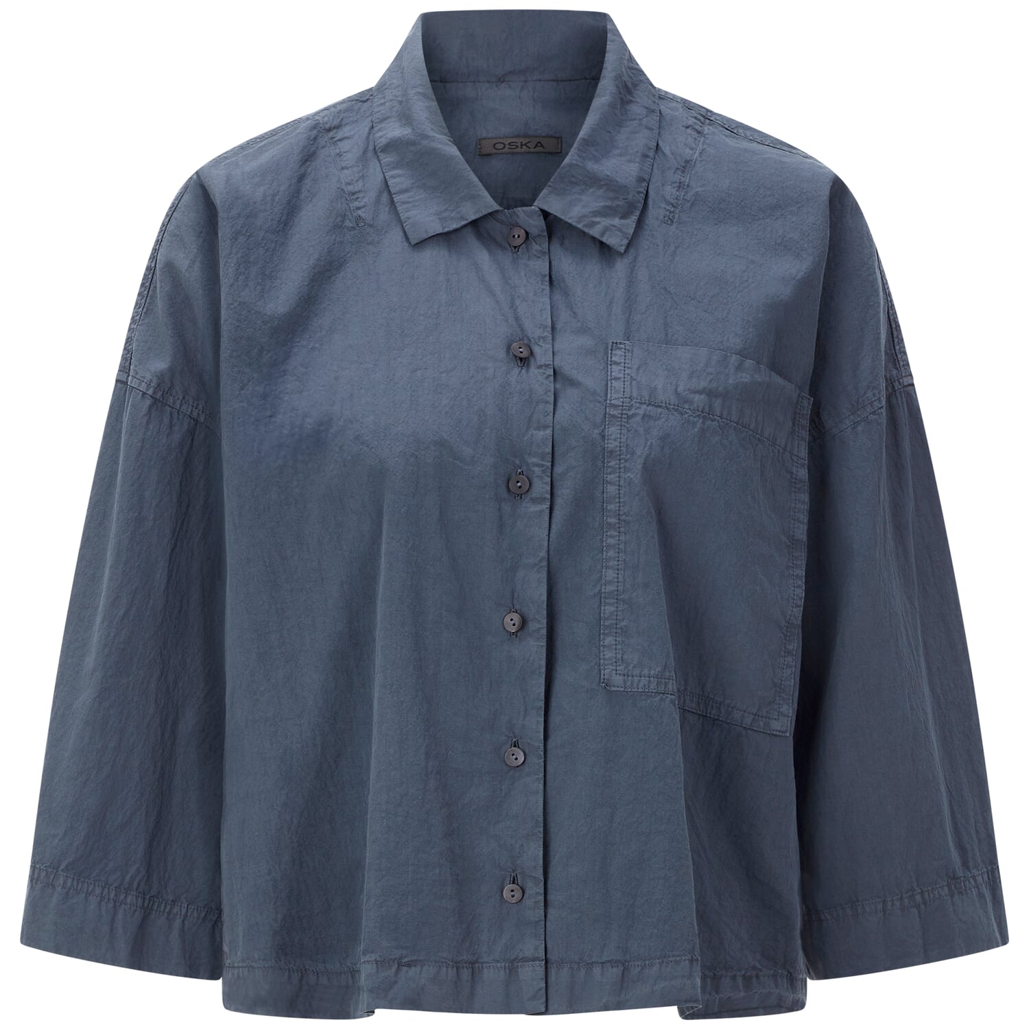 Women's blouse with breast pocket