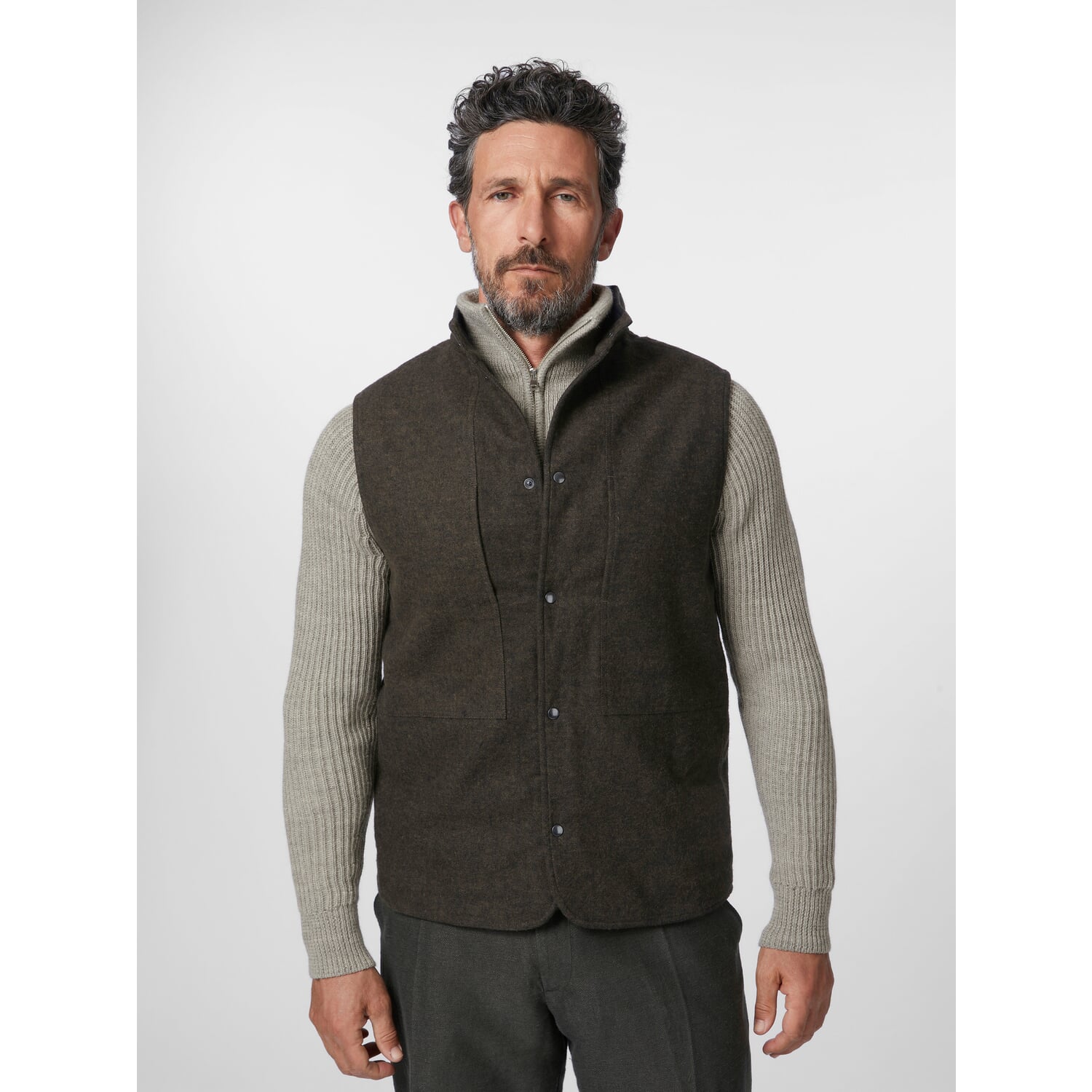 Men's flannel vest