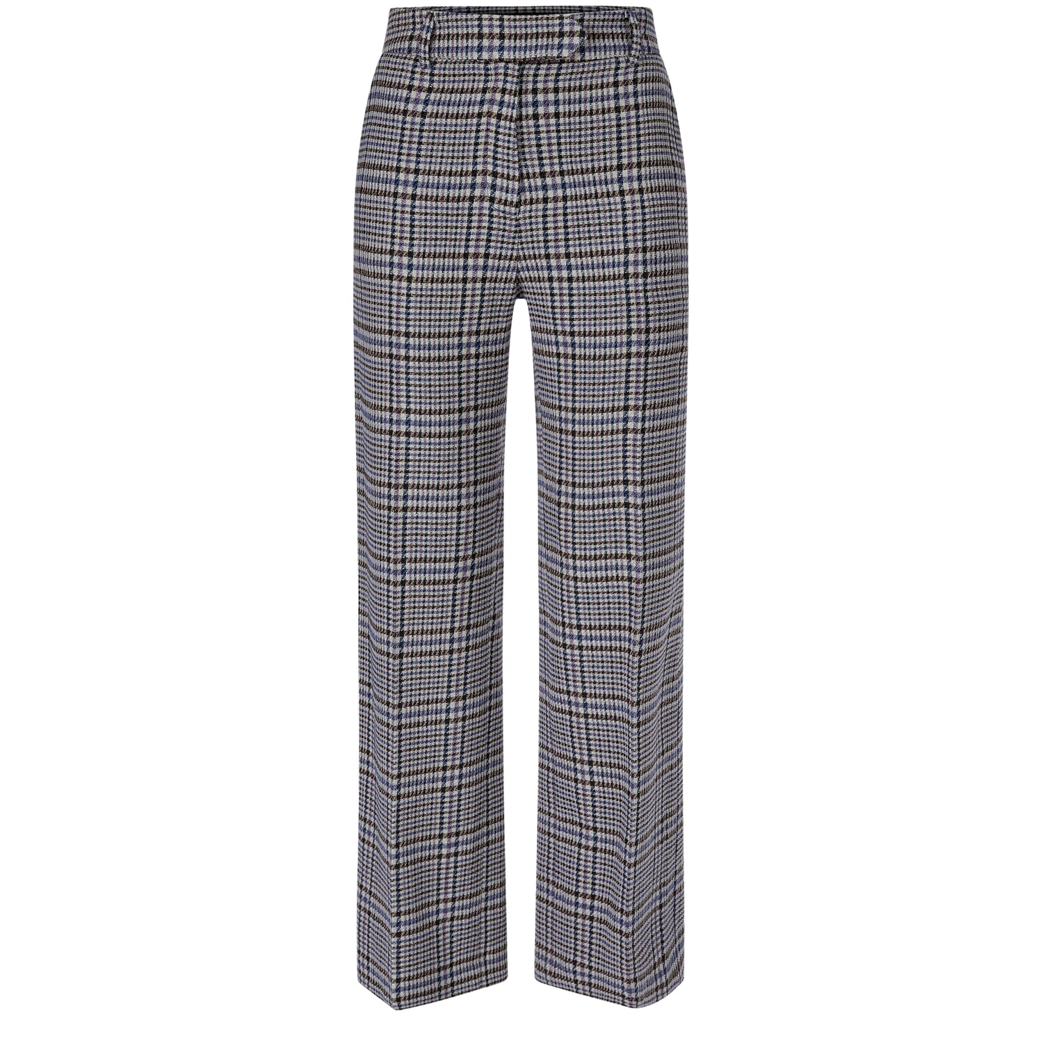 Ladies' check marlene trousers
