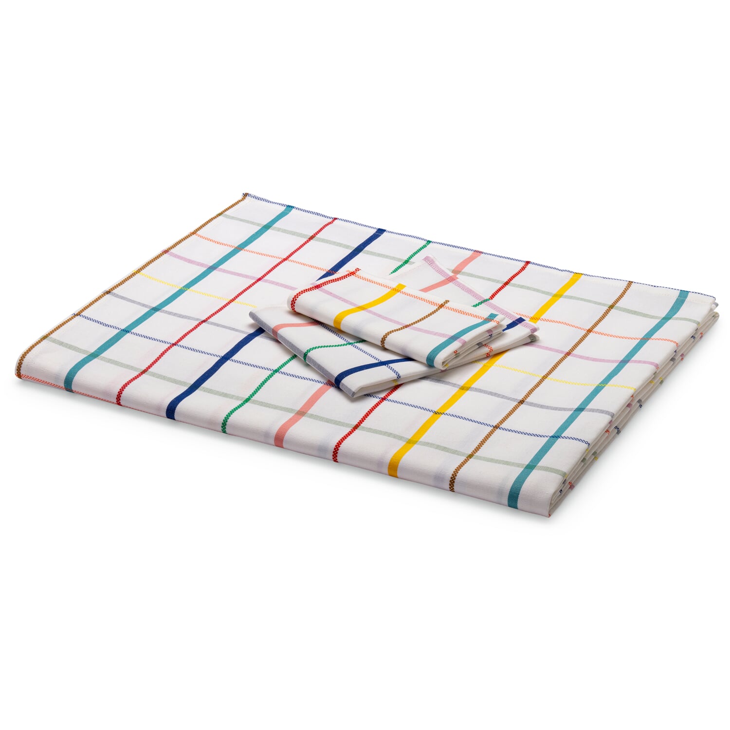 Napkin colorful checkered (2 pieces)