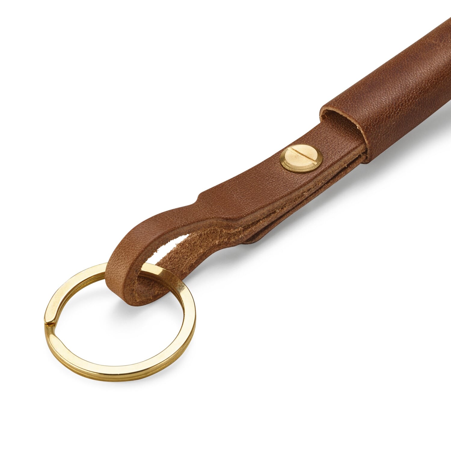 Keychain harness leather long