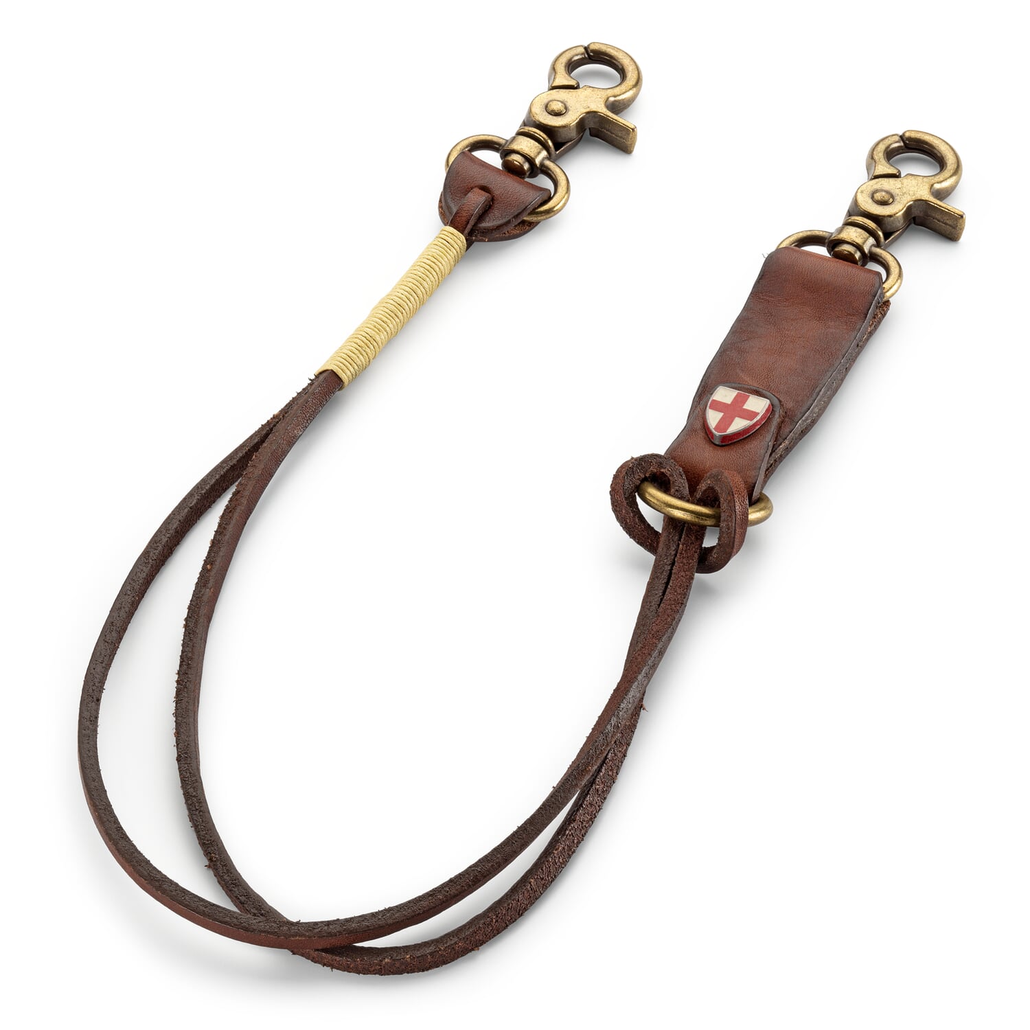 Key fob cowhide brown