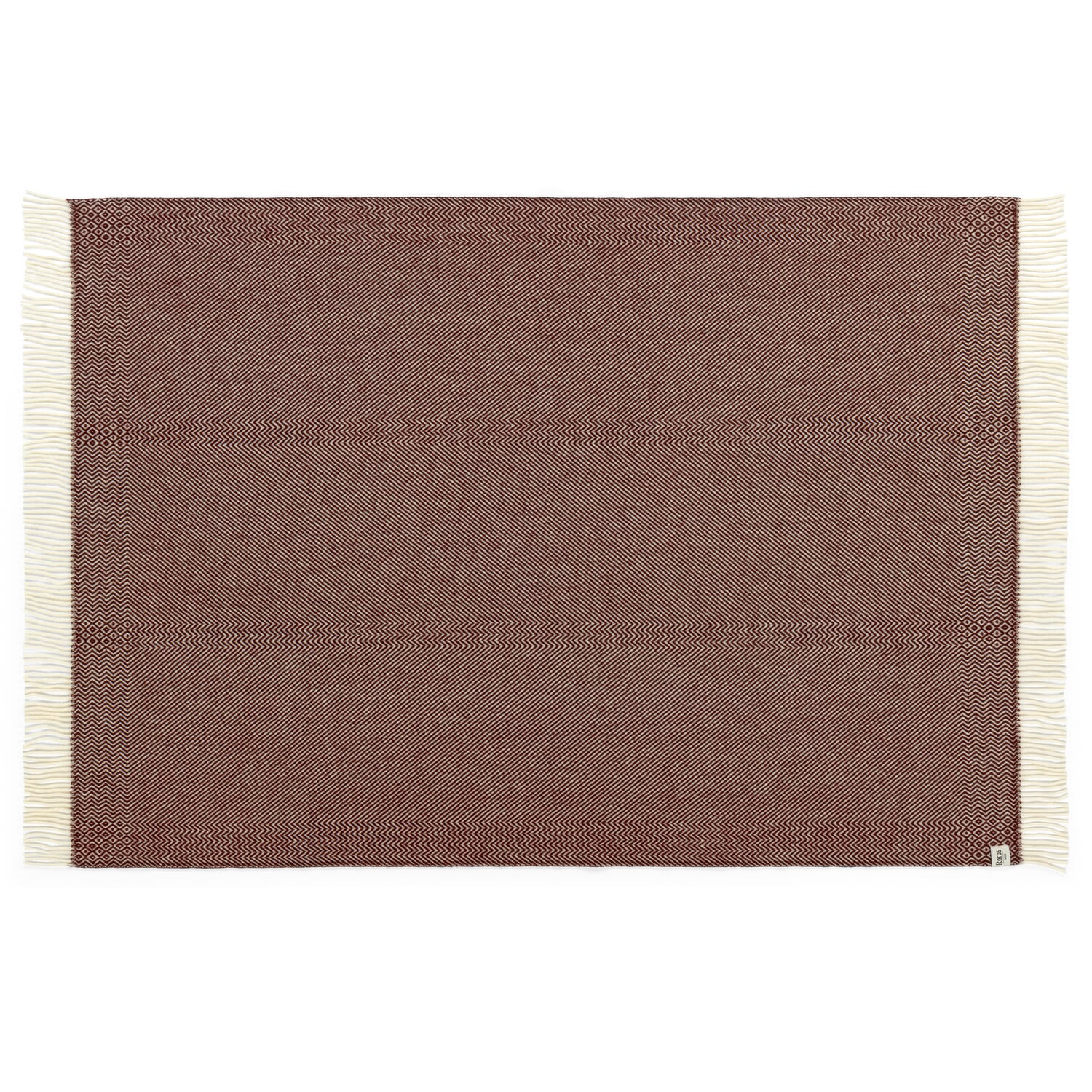 Lamb wool blanket zigzag stripe Kattefot