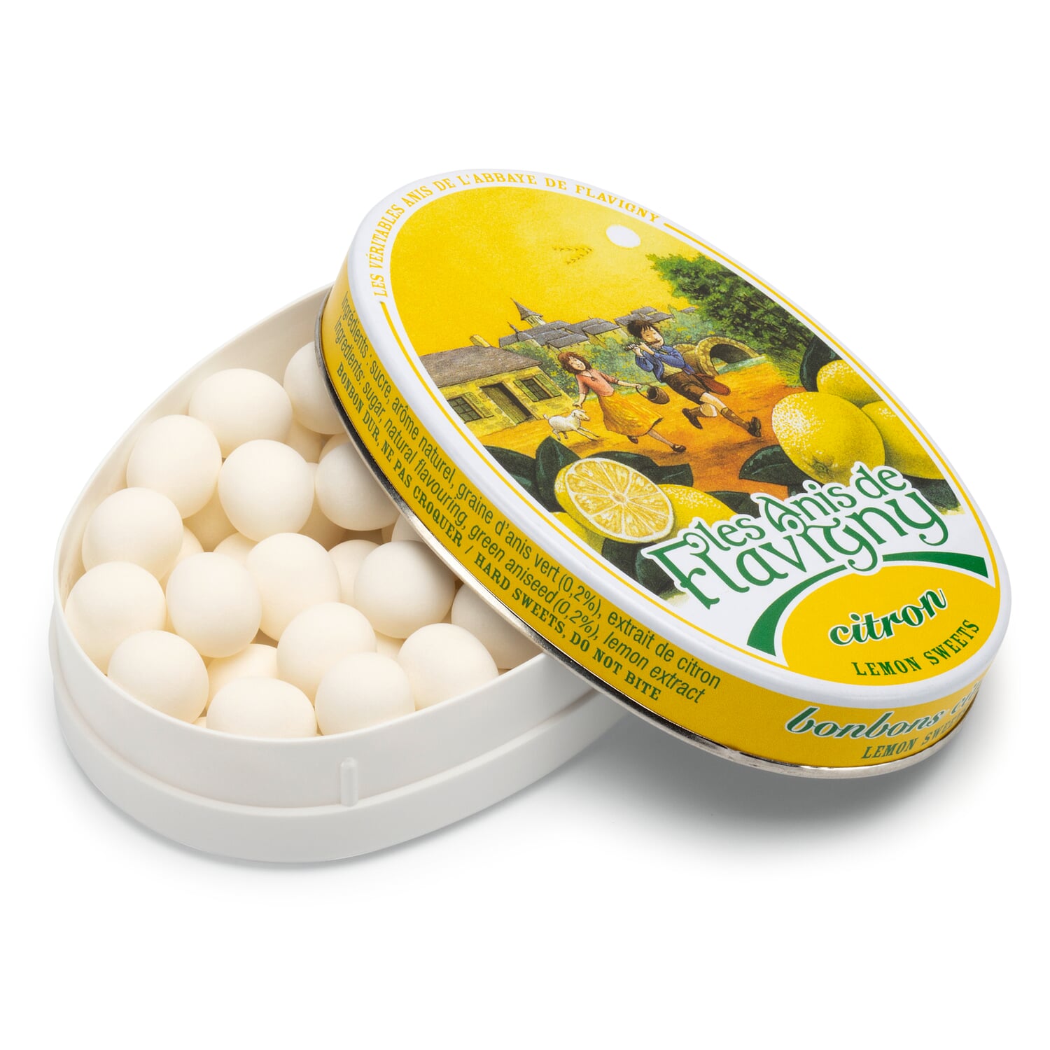 Anise pastilles lemon single tin