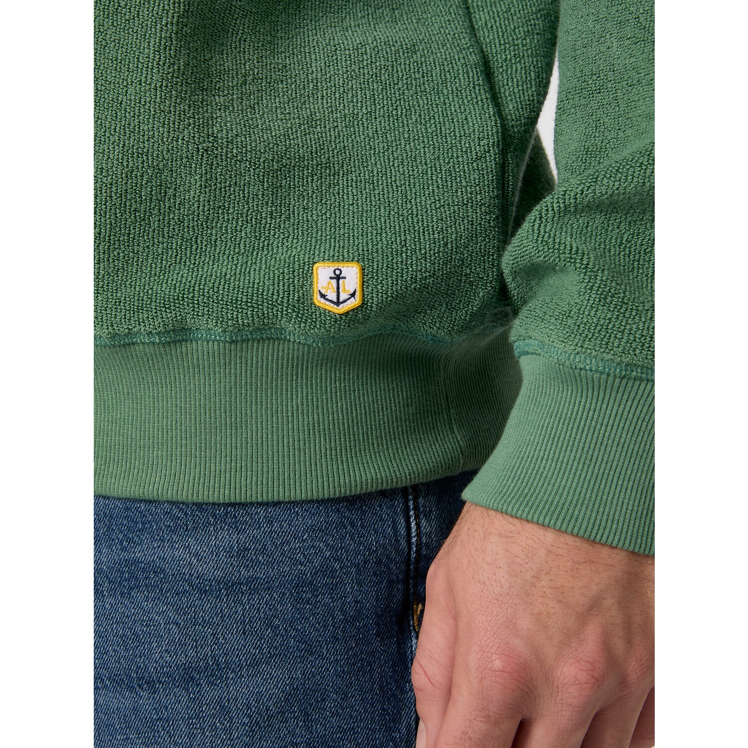 Men's terrycloth sweatshirt