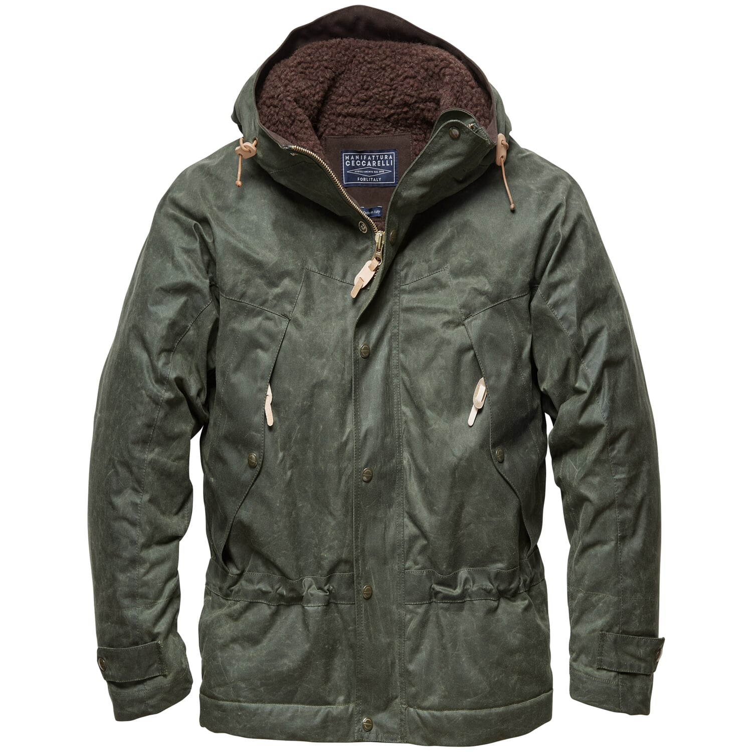 Men cotton jacket waxed