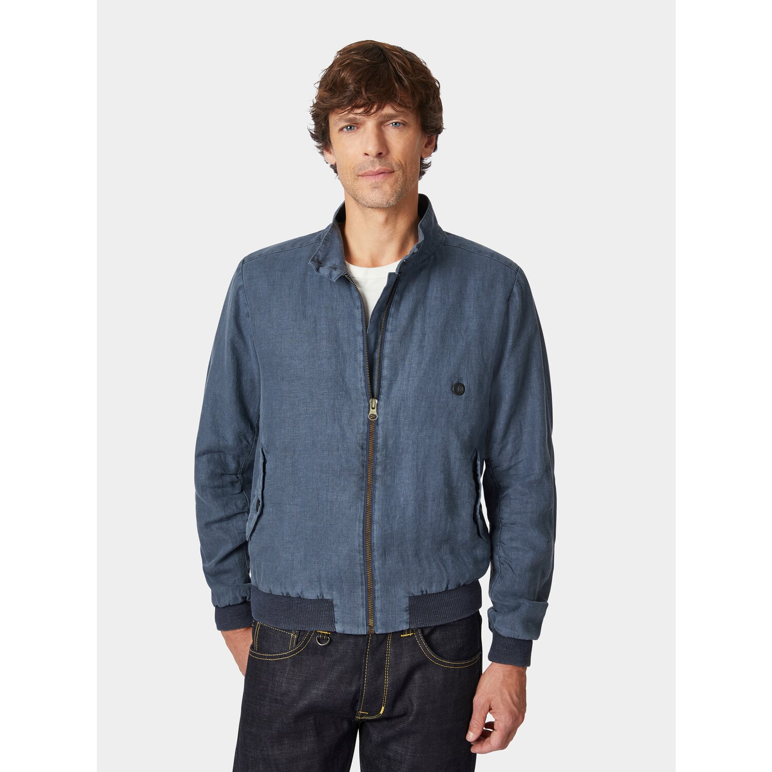 Men's linen blouson