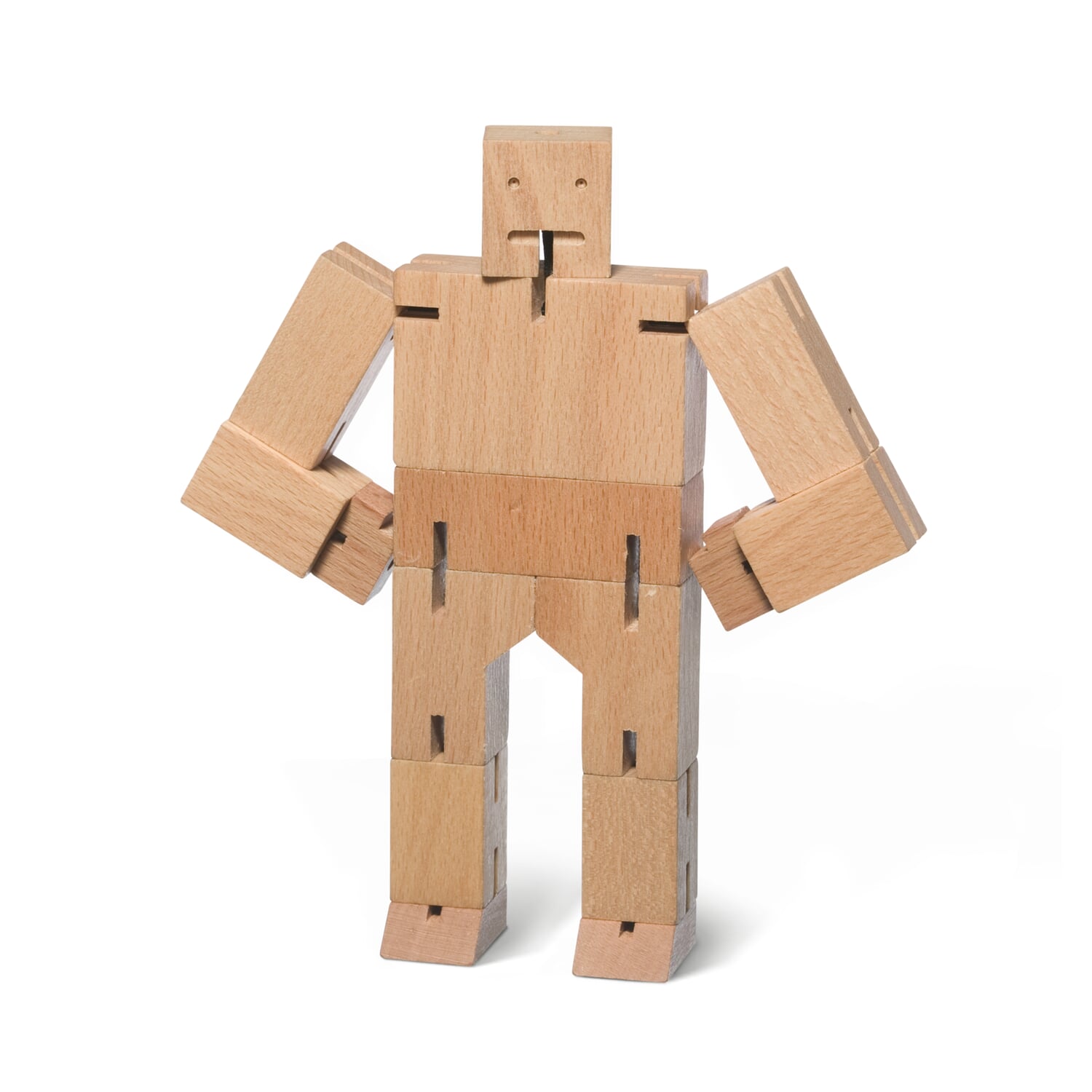 Wooden figure Cubebot