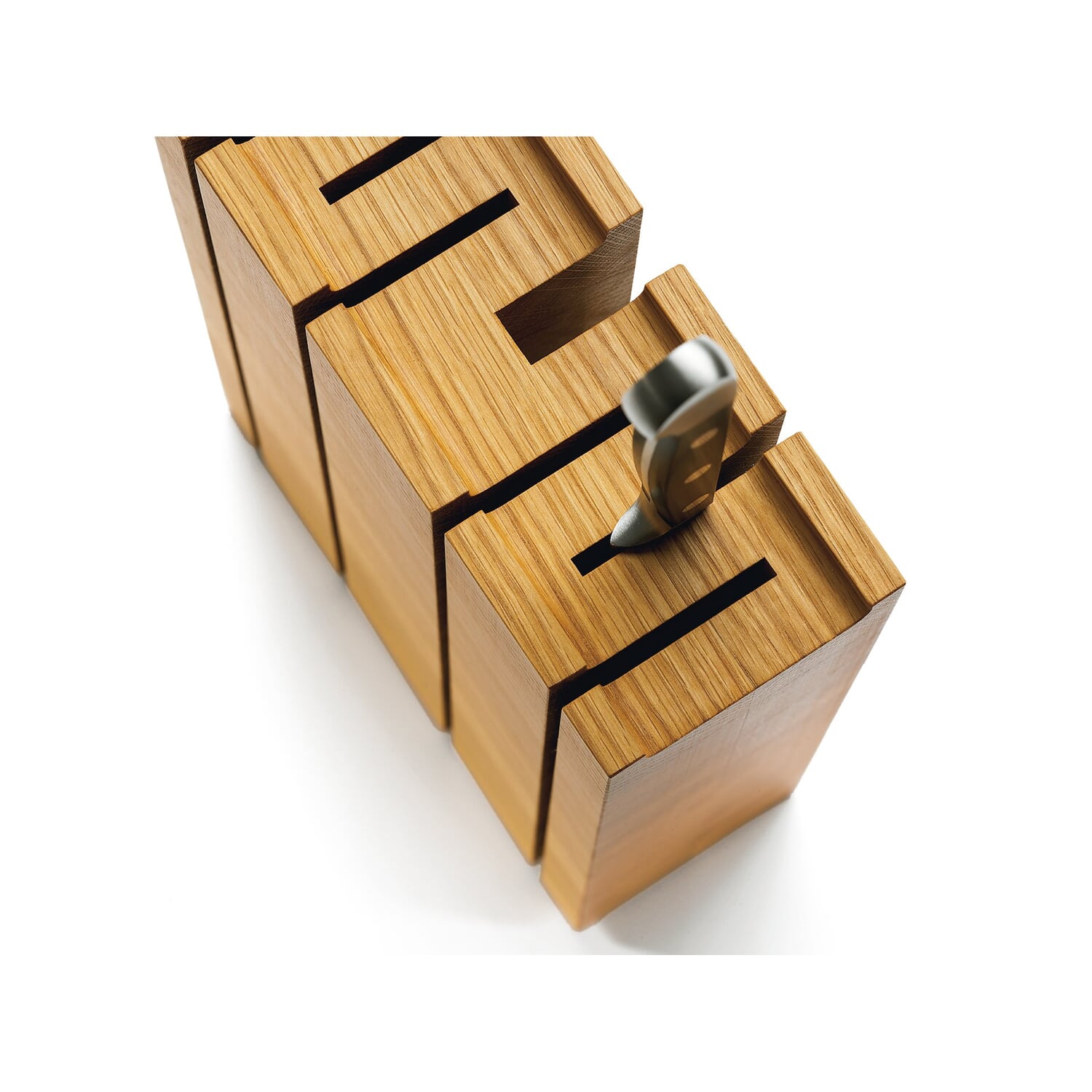 Mitheis knife block oak wood