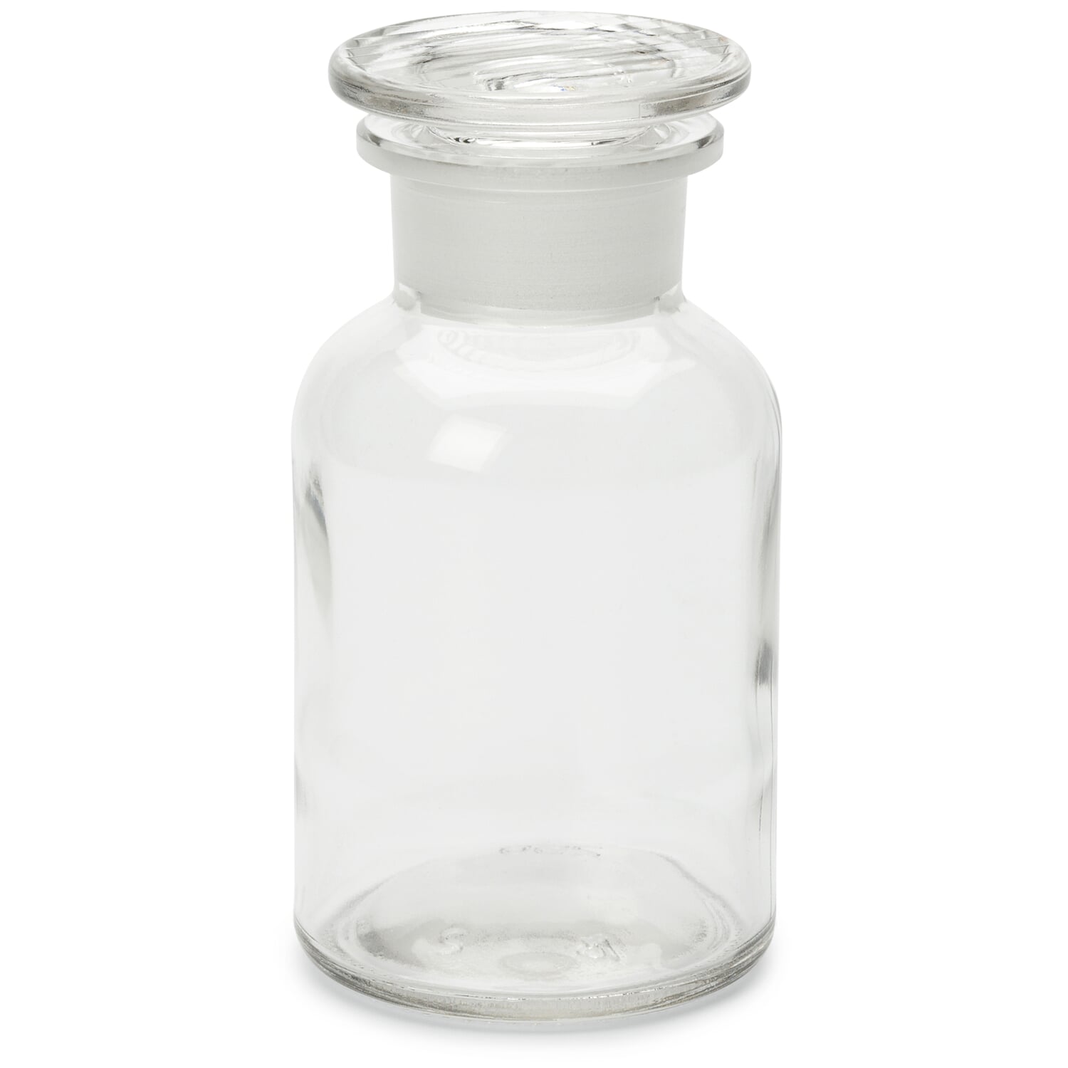 Storage bottle with glass stopper