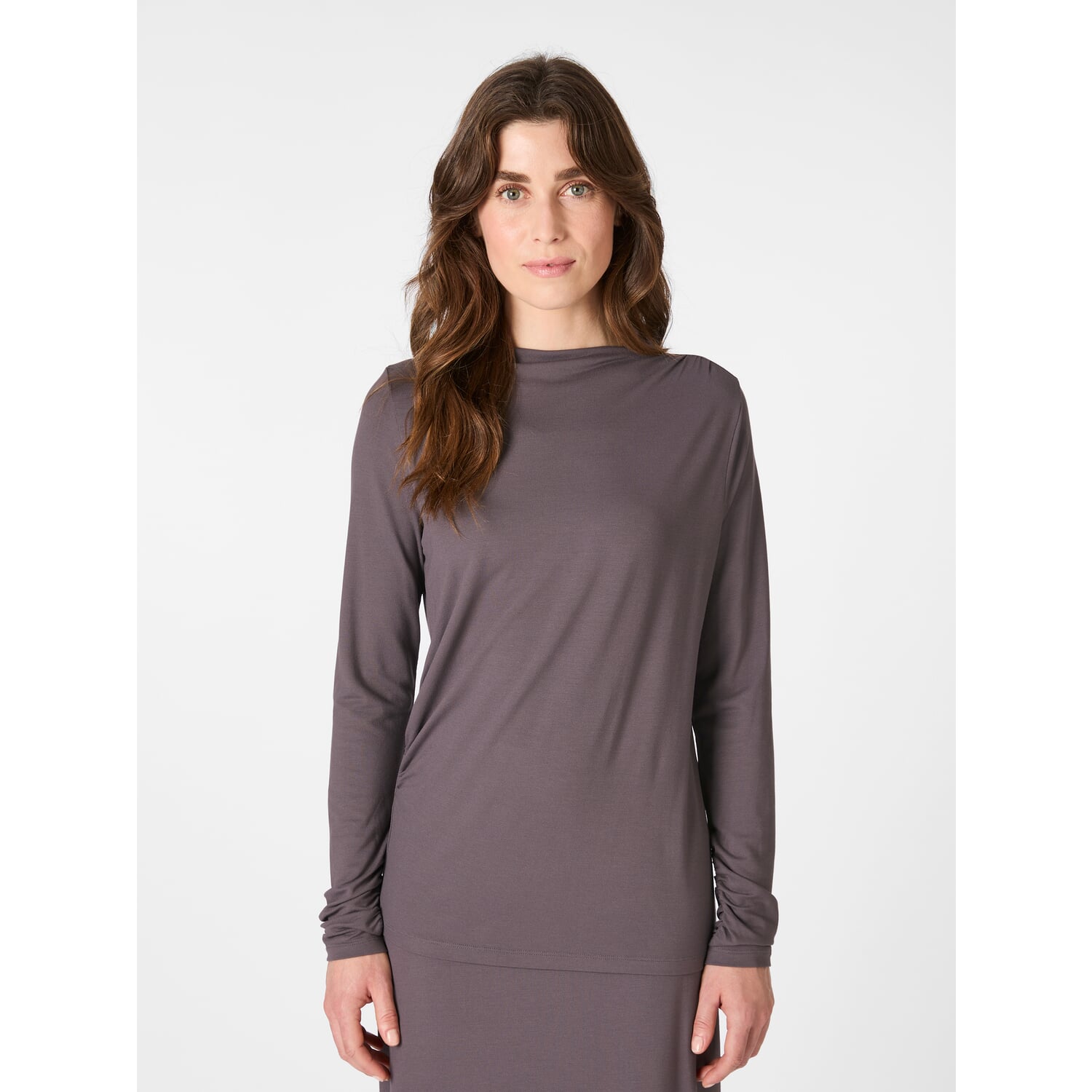 Ladies viscose shirt piqu&eacute;