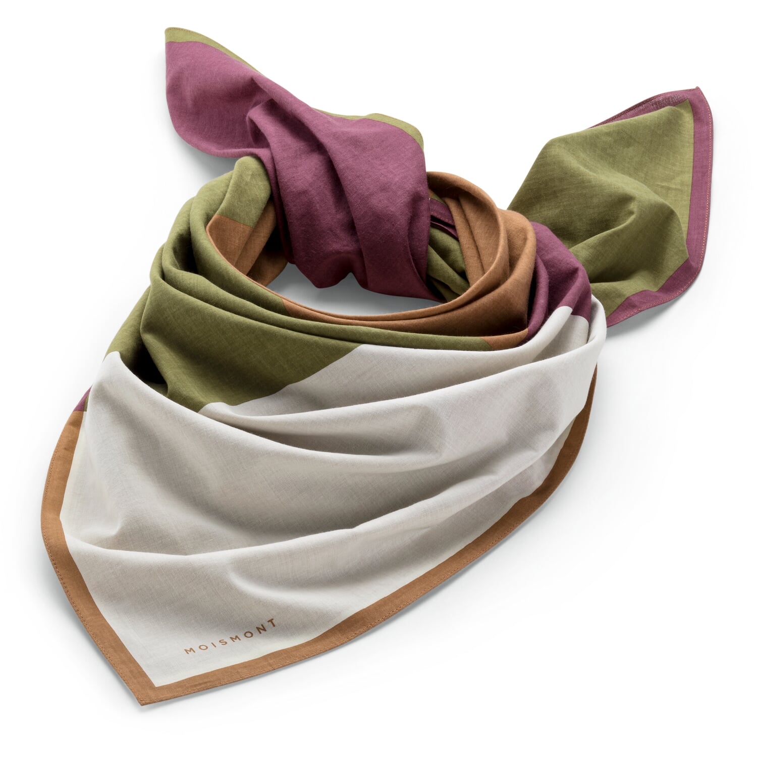 Scarf N&deg; 717 block pattern, multicolor