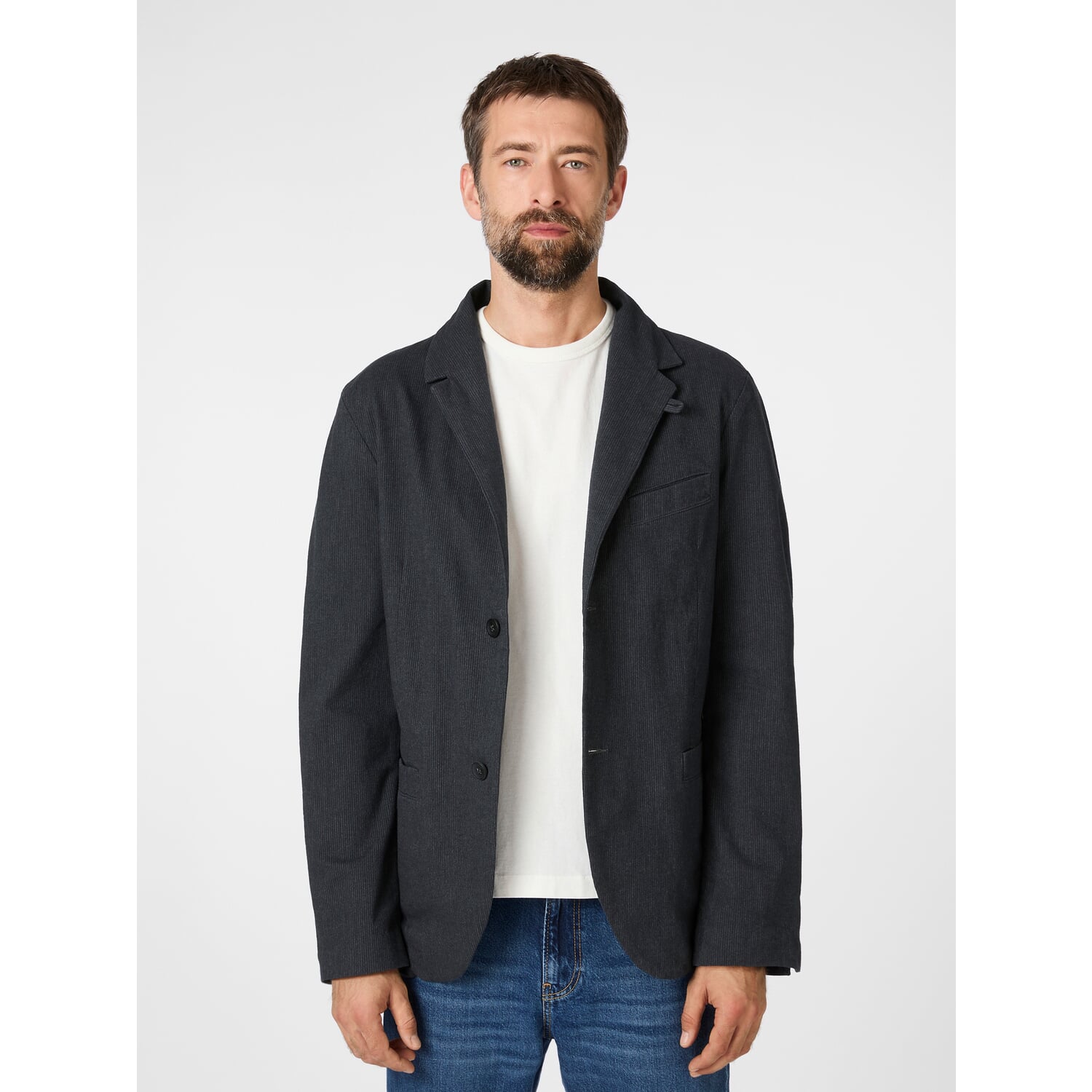 Men's structured stripe jacket